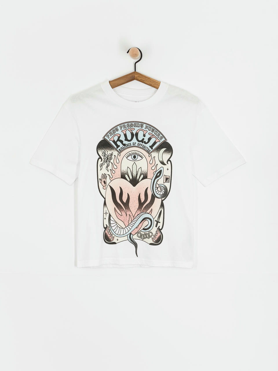 T-shirt RVCA Burning Wmn (antique white)