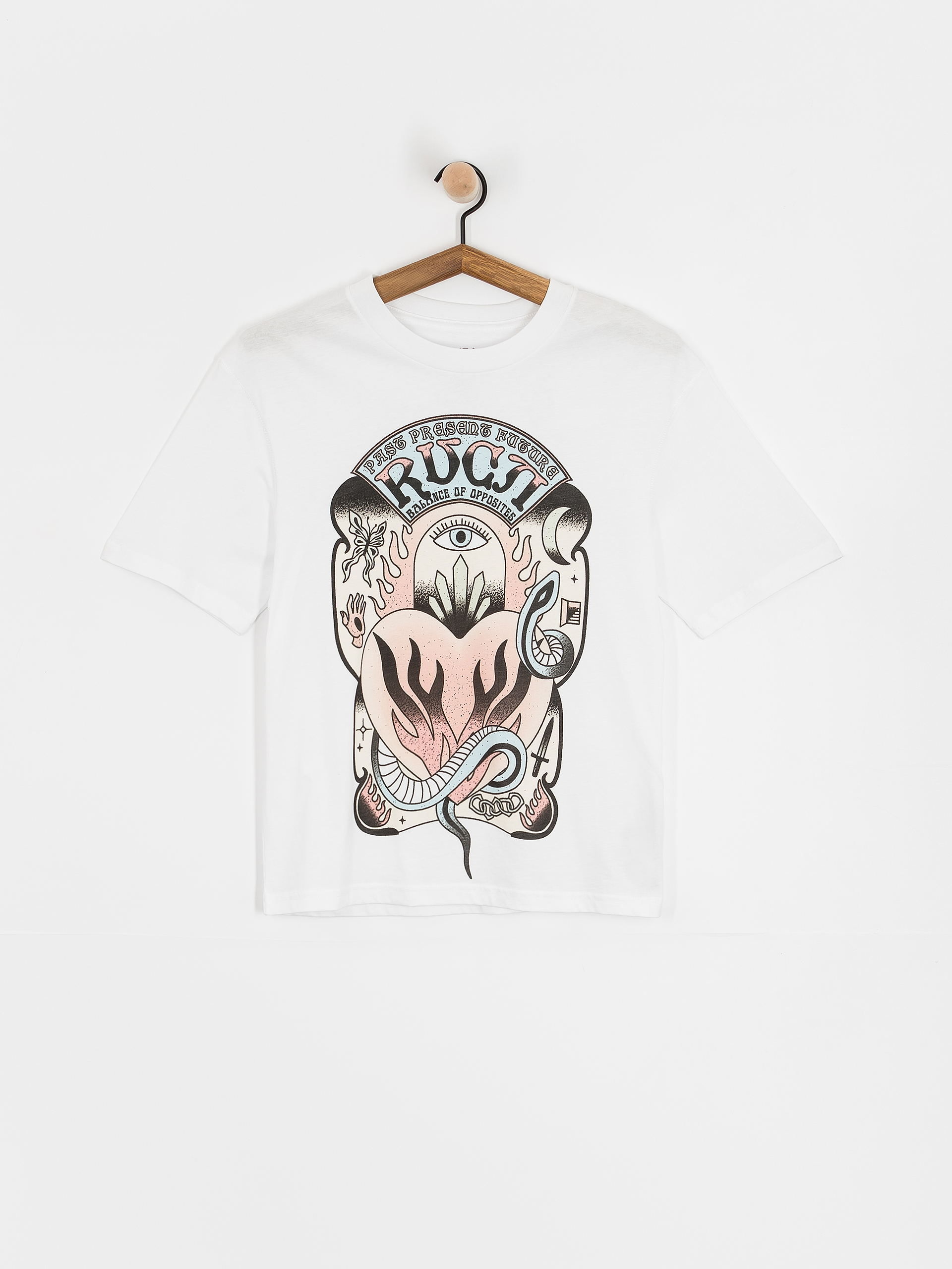 T-shirt RVCA Burning Wmn (antique white)