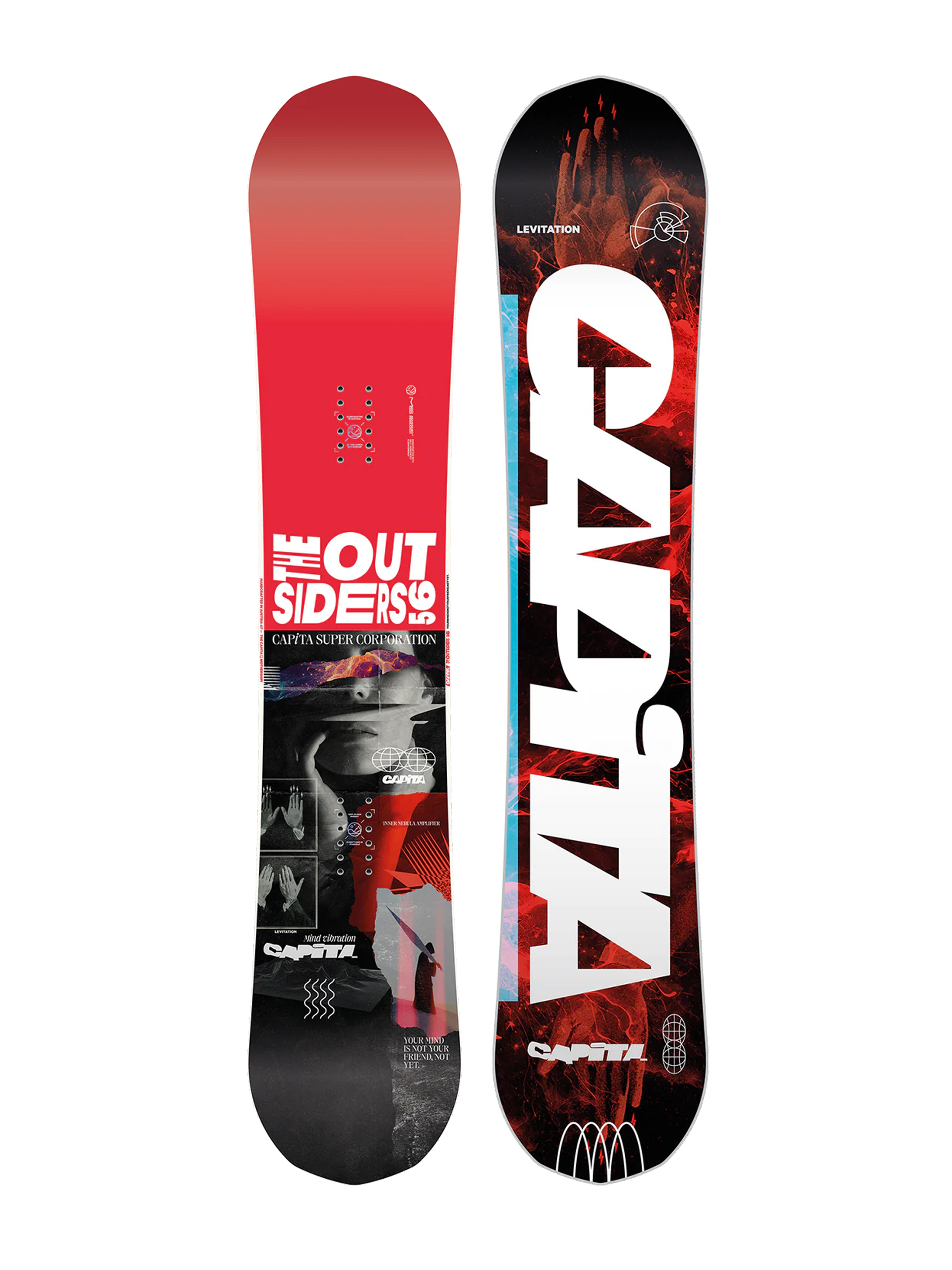 Deska snowboardowa Capita The Outsiders - czerwony, czarny