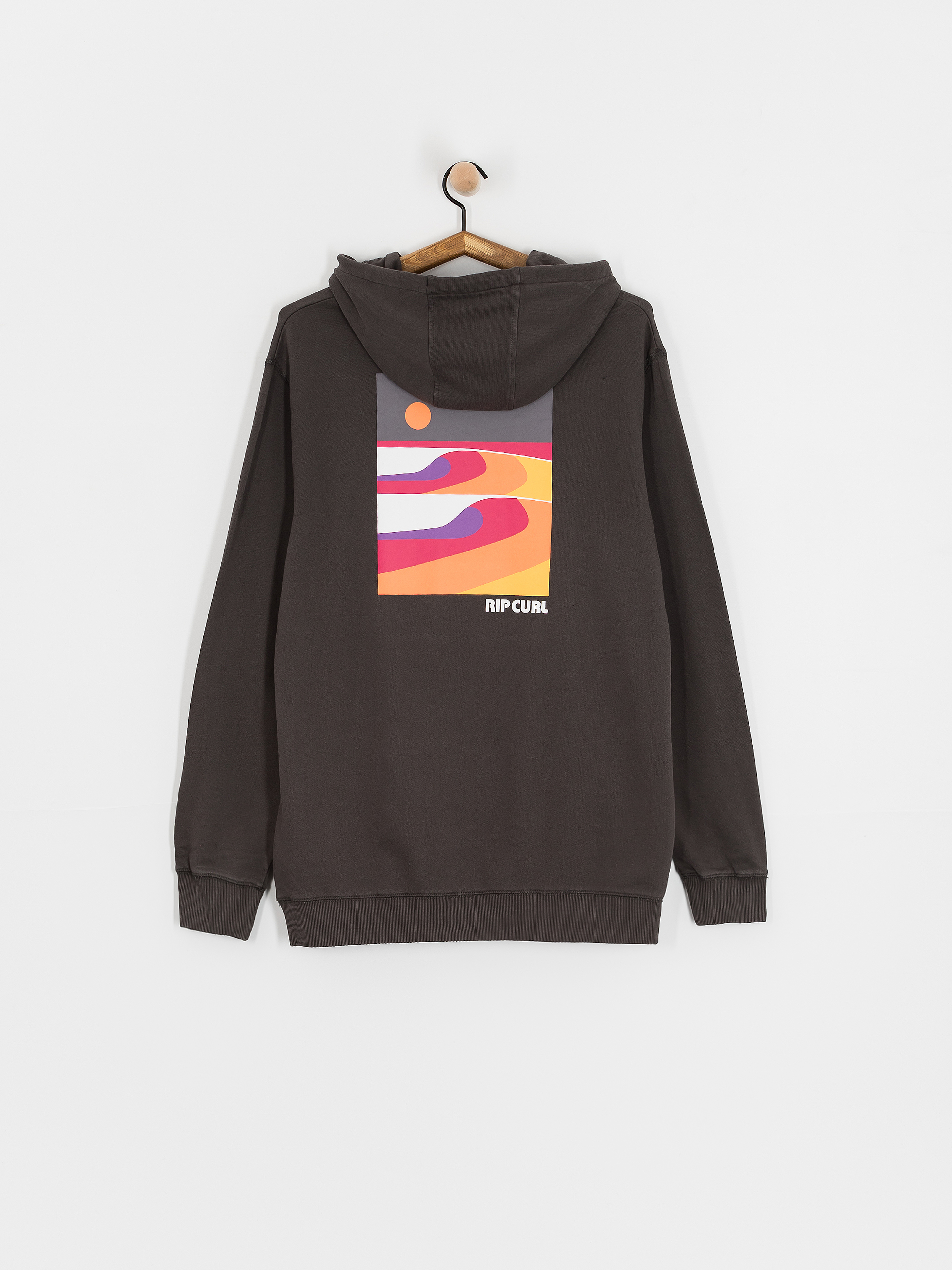 Bluza z kapturem Rip Curl Surf Revival Lined Up ZHD (washed black)