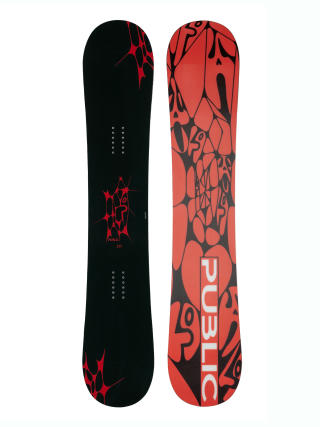 Deska snowboardowa Public General (red/black)