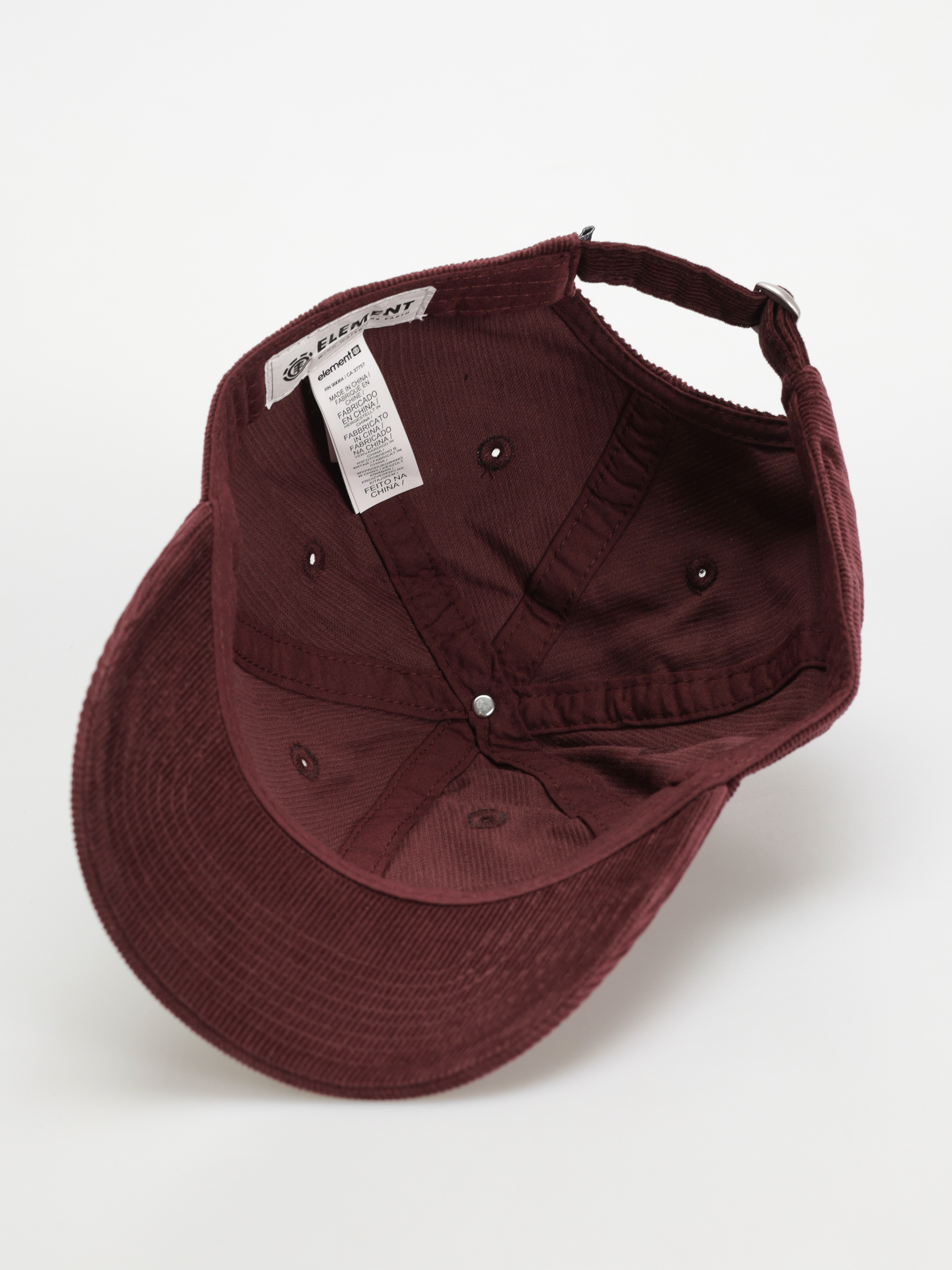 Czapka z daszkiem Element Fluky Cord (decadent chocolate)