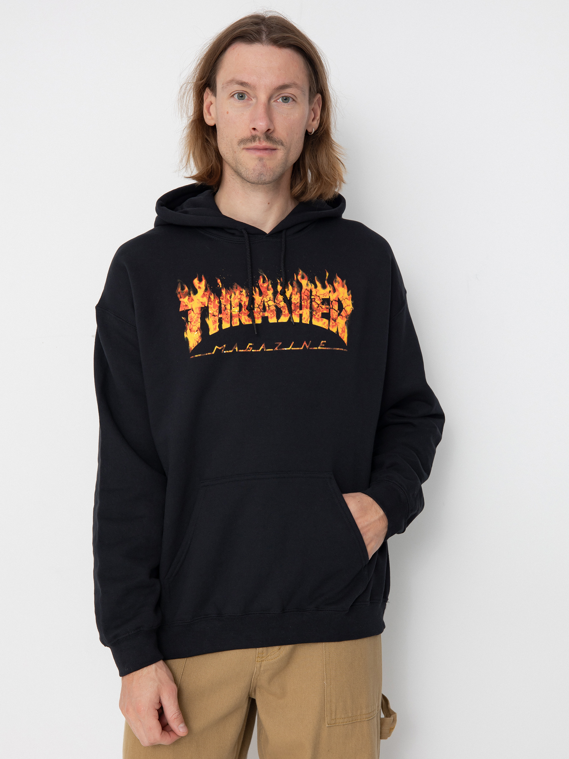 Bluza z kapturem Thrasher Inferno HD (black)