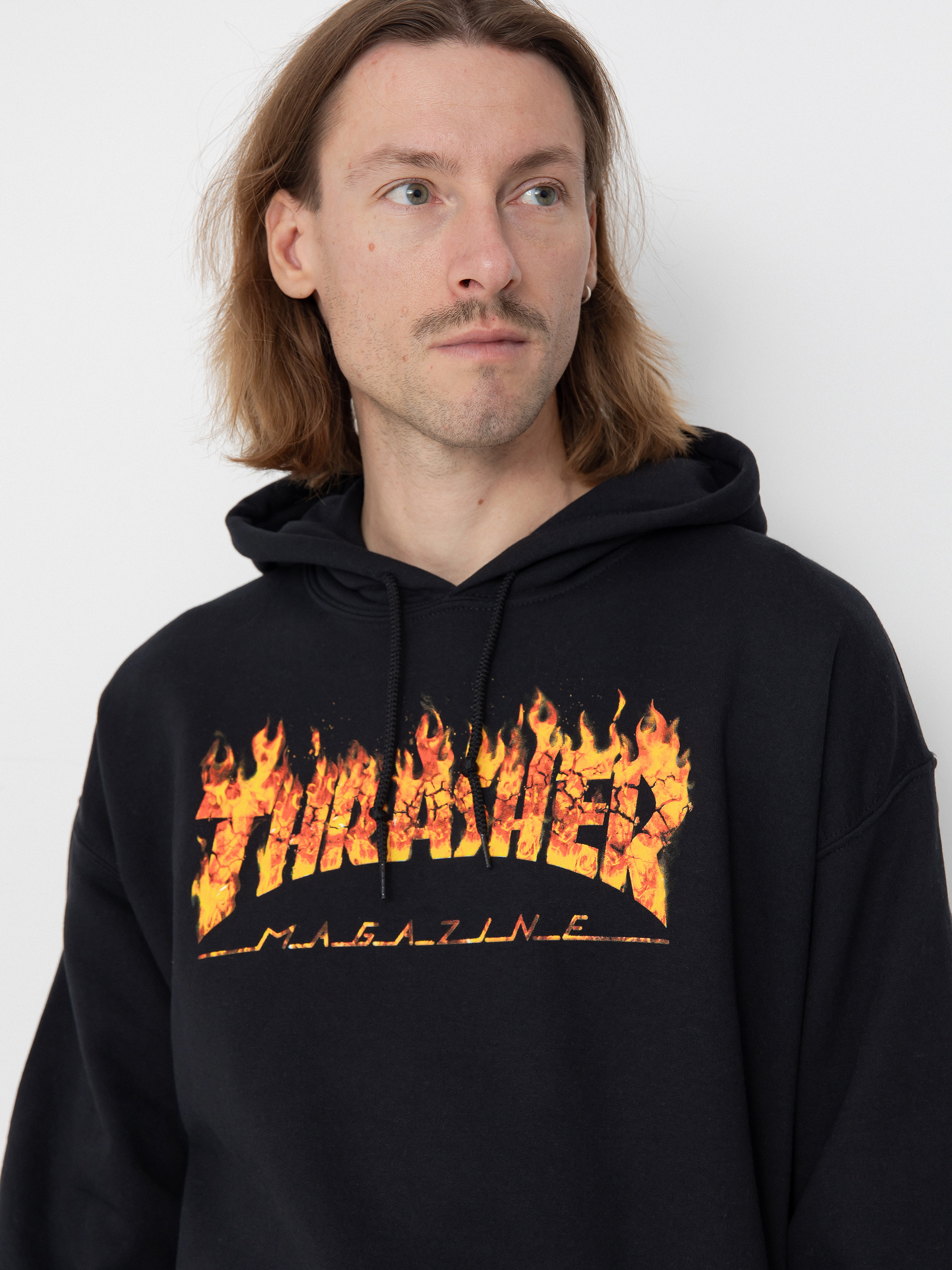 Bluza z kapturem Thrasher Inferno HD (black)