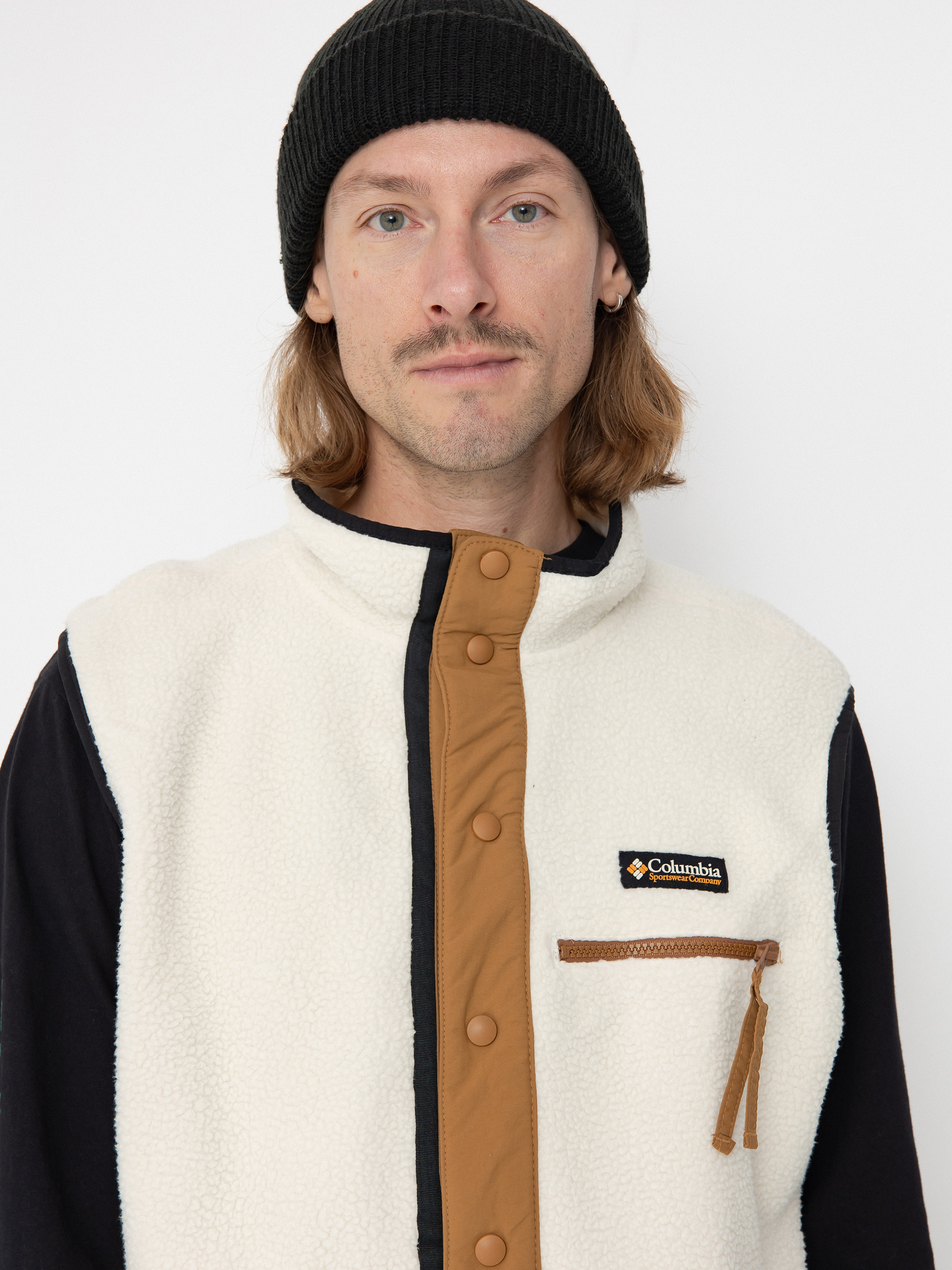 Męski Polar Columbia Helvetia II Vest (chalk)