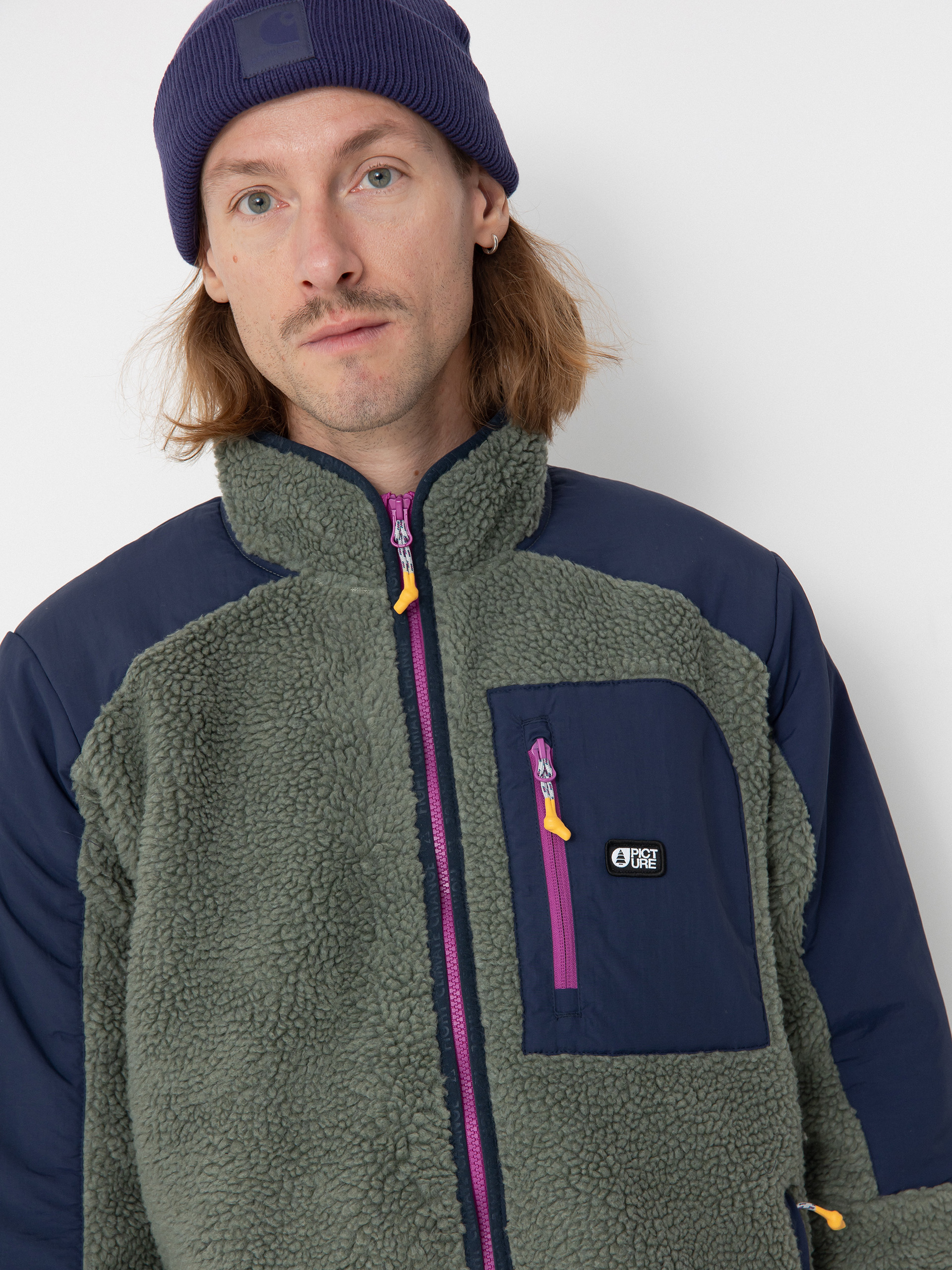 Męski Polar Picture Quilchena (green spray dark blue)