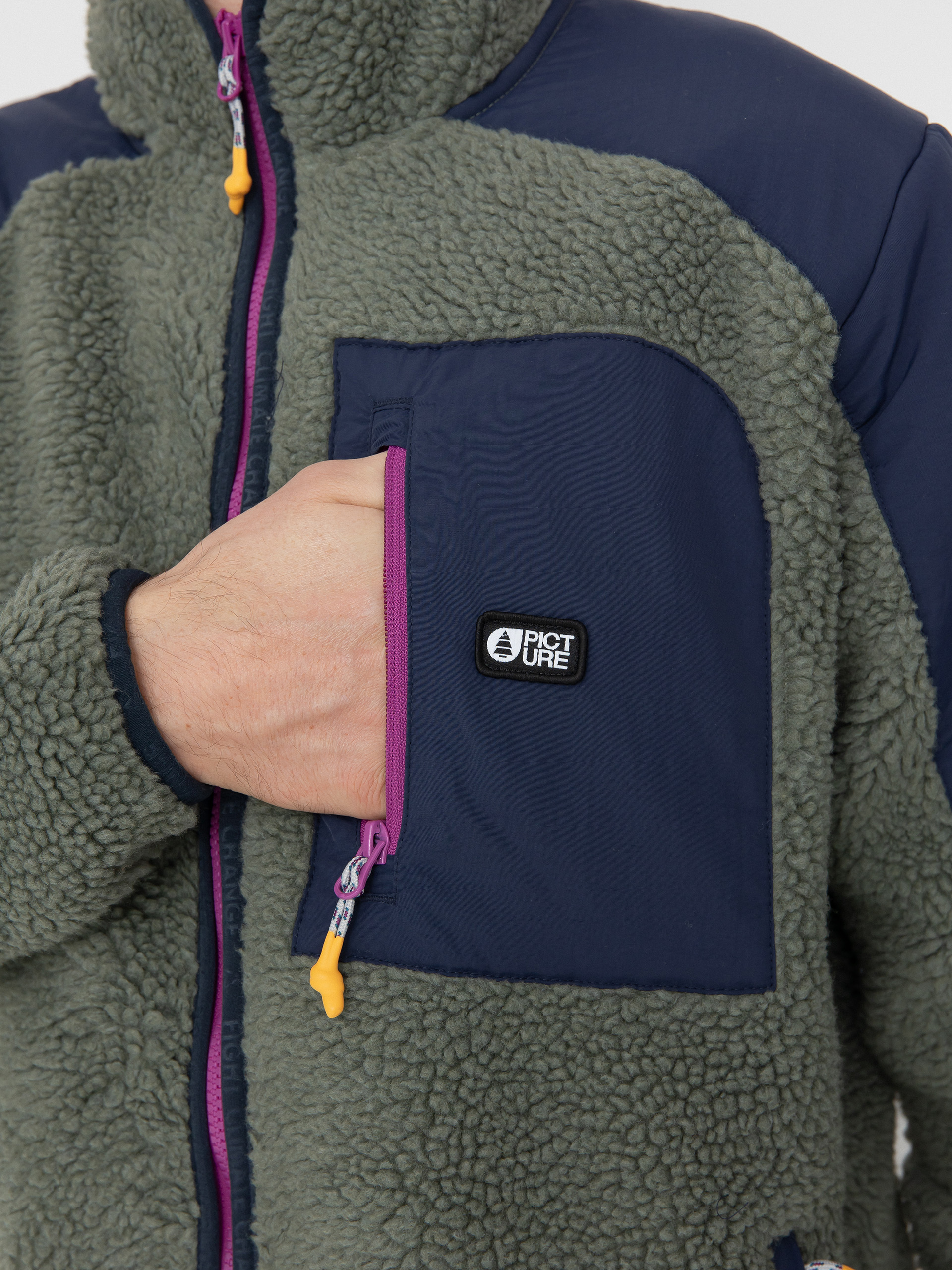 Męski Polar Picture Quilchena (green spray dark blue)