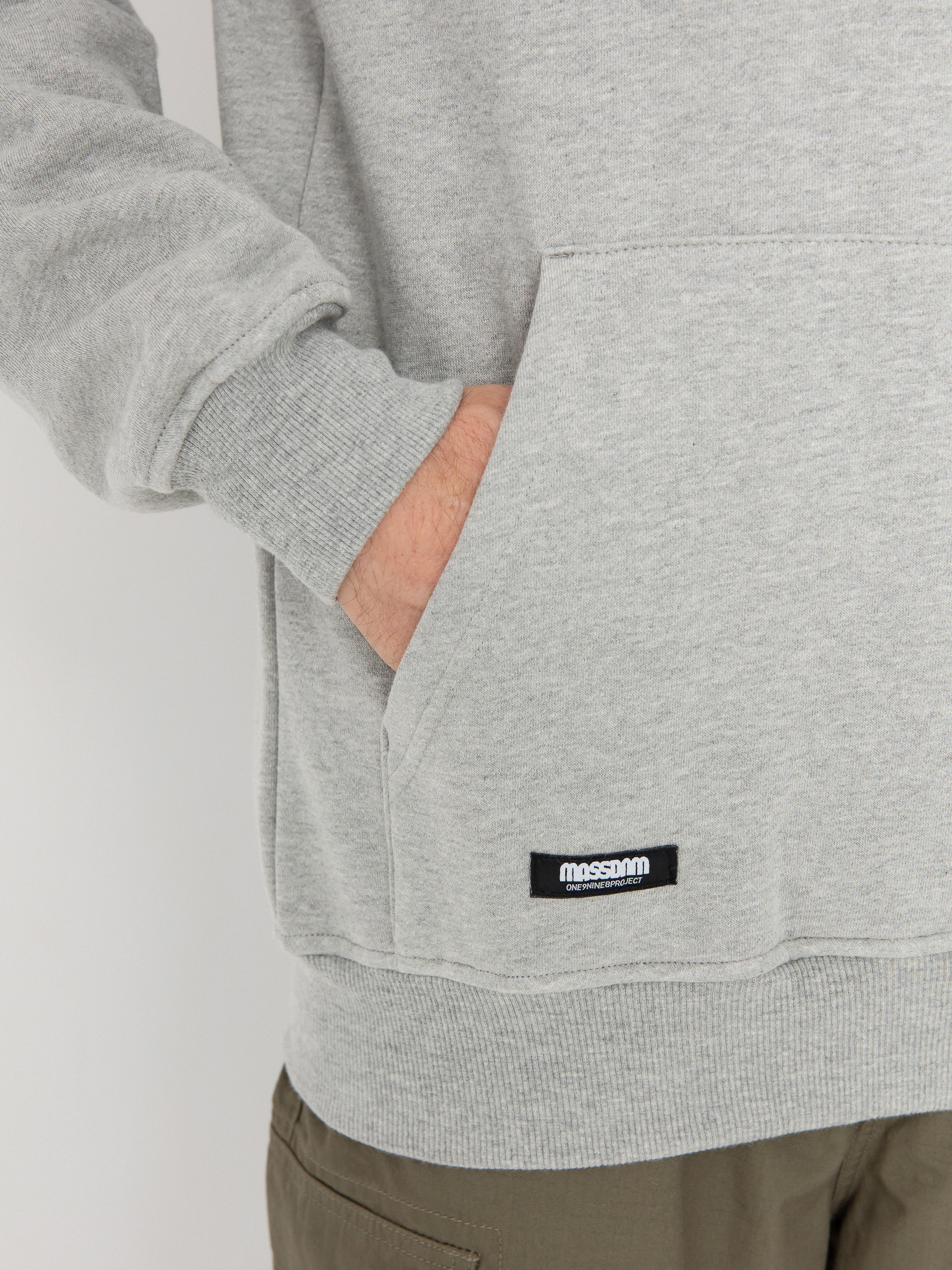 Bluza z kapturem MassDnm Patch HD (lt heather grey)