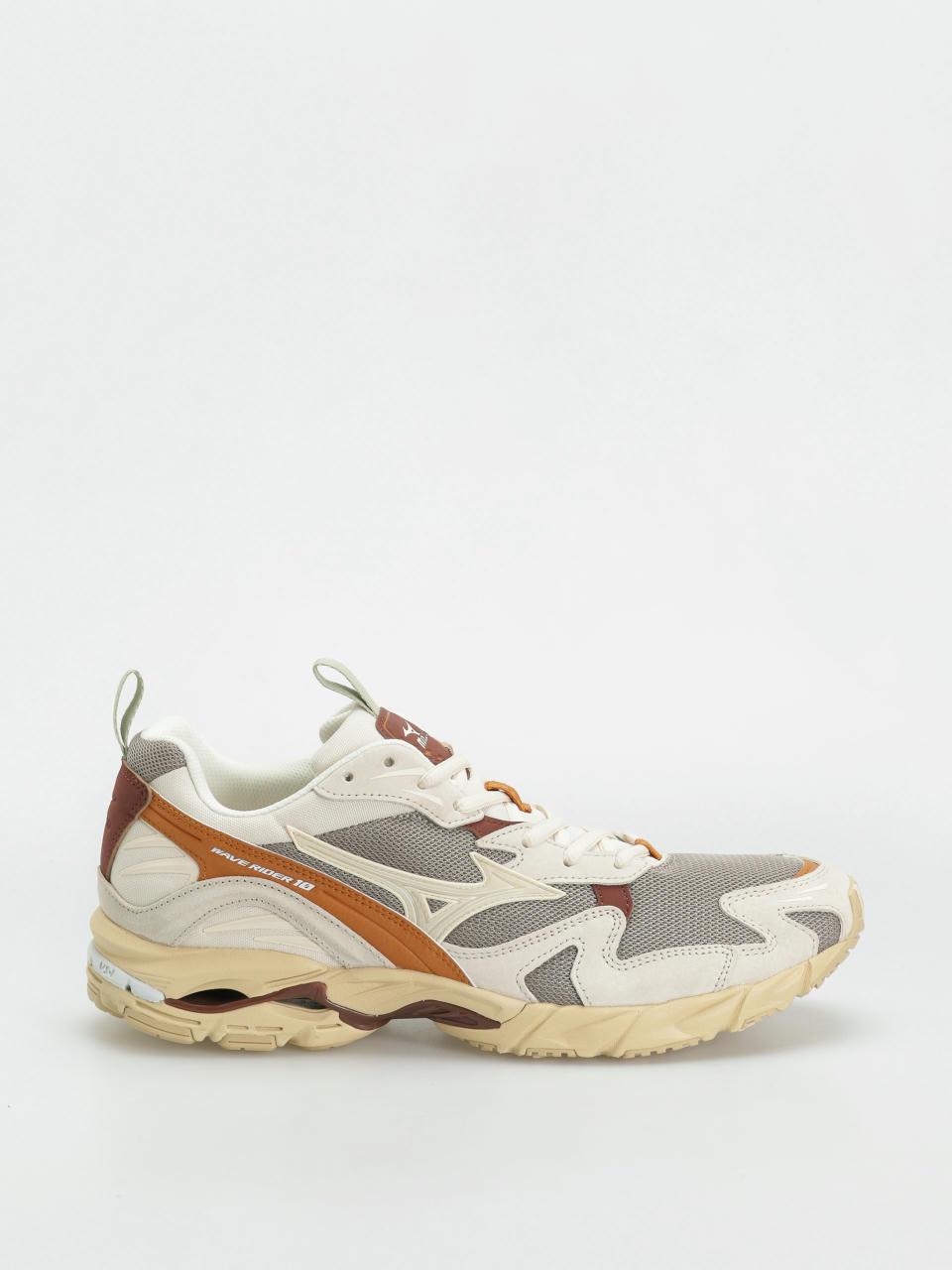 Buty Mizuno Wave Rider 10 Premium (vintage khaki/summer sand/pumpkin spice)