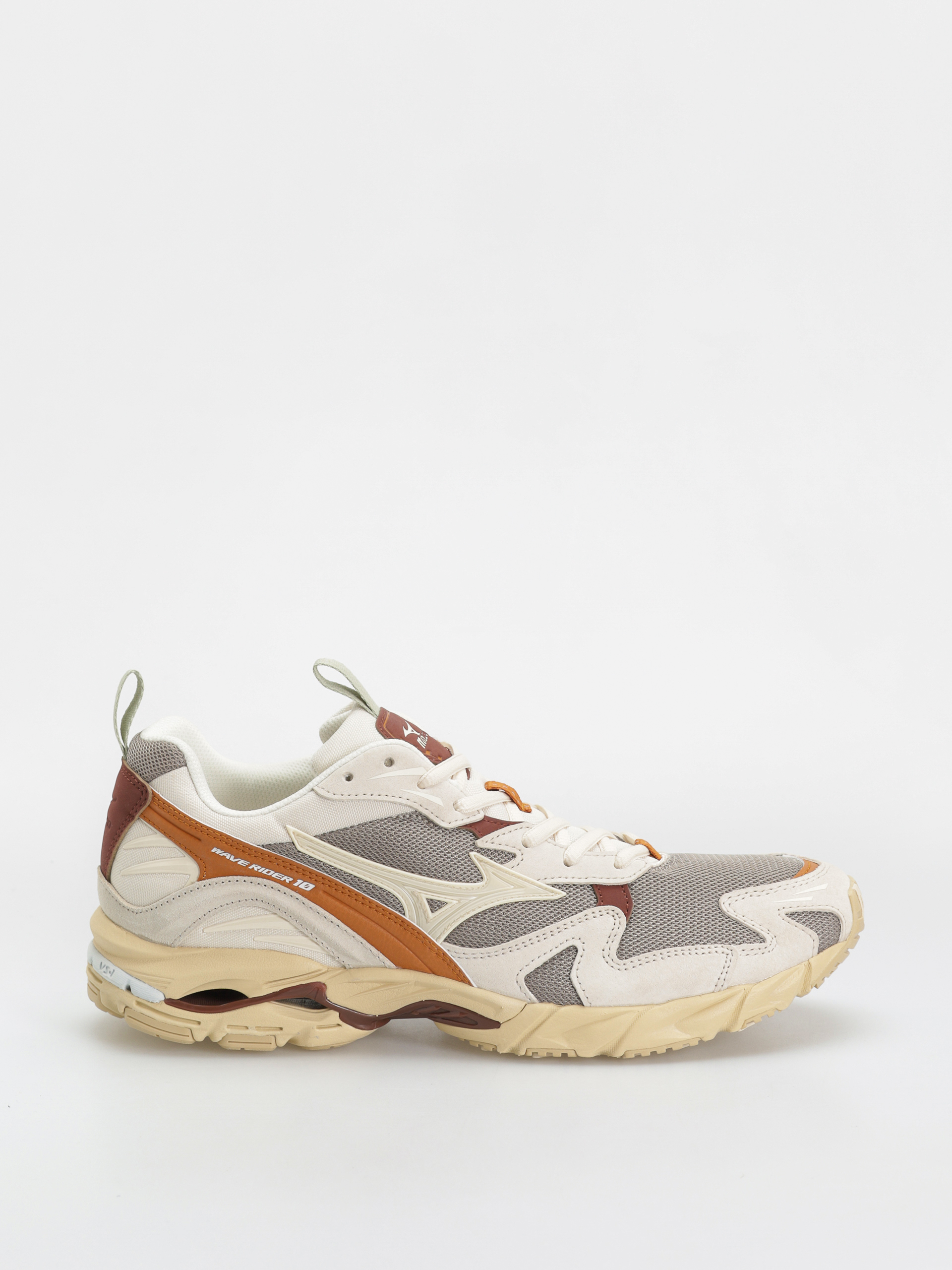 Buty Mizuno Wave Rider 10 Premium (vintage khaki/summer sand/pumpkin spice)