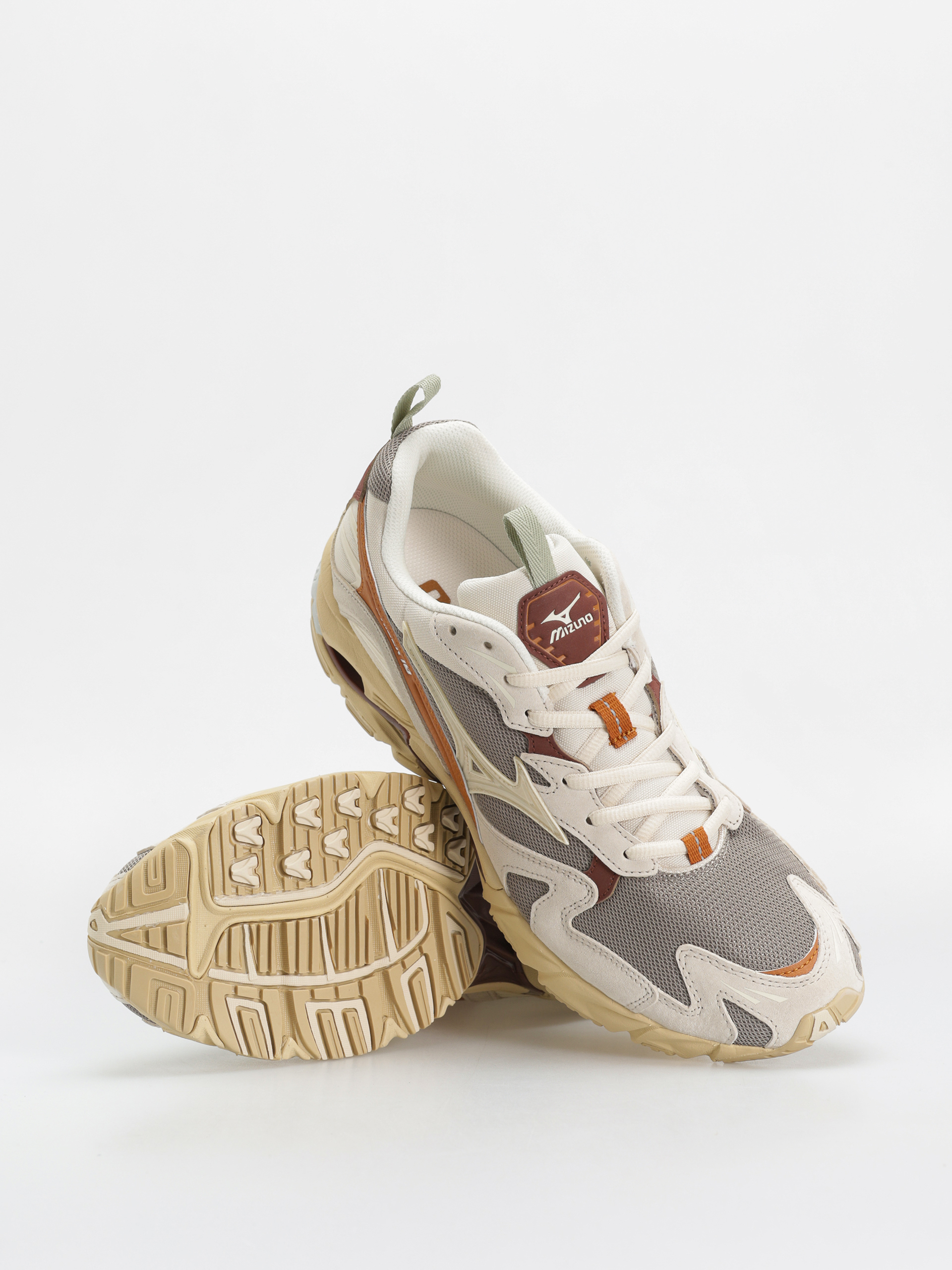 Buty Mizuno Wave Rider 10 Premium (vintage khaki/summer sand/pumpkin spice)