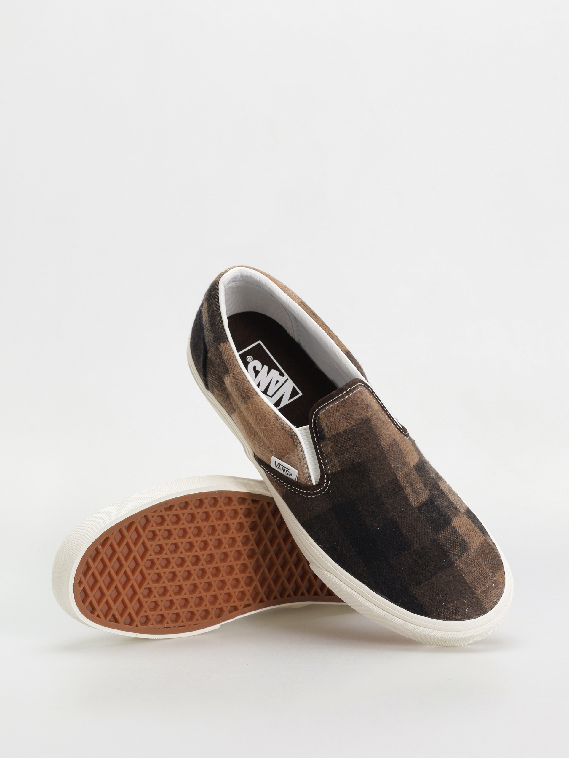Buty Vans Classic Slip On (sweater check brown)