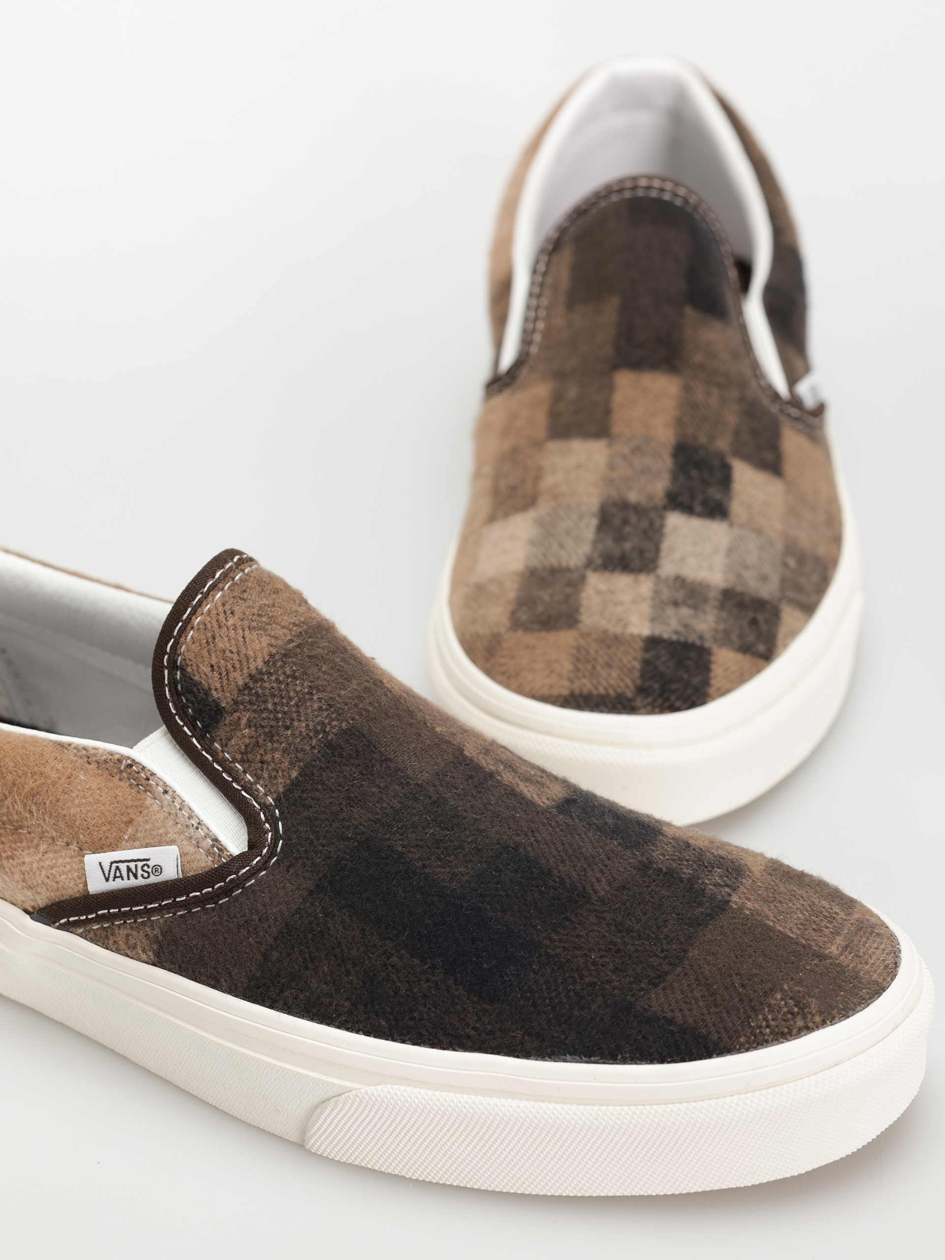 Buty Vans Classic Slip On (sweater check brown)