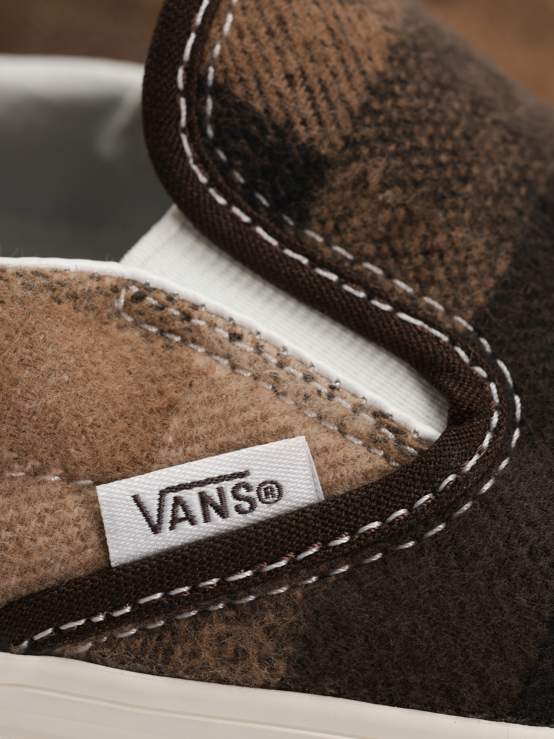 Buty Vans Classic Slip On (sweater check brown)
