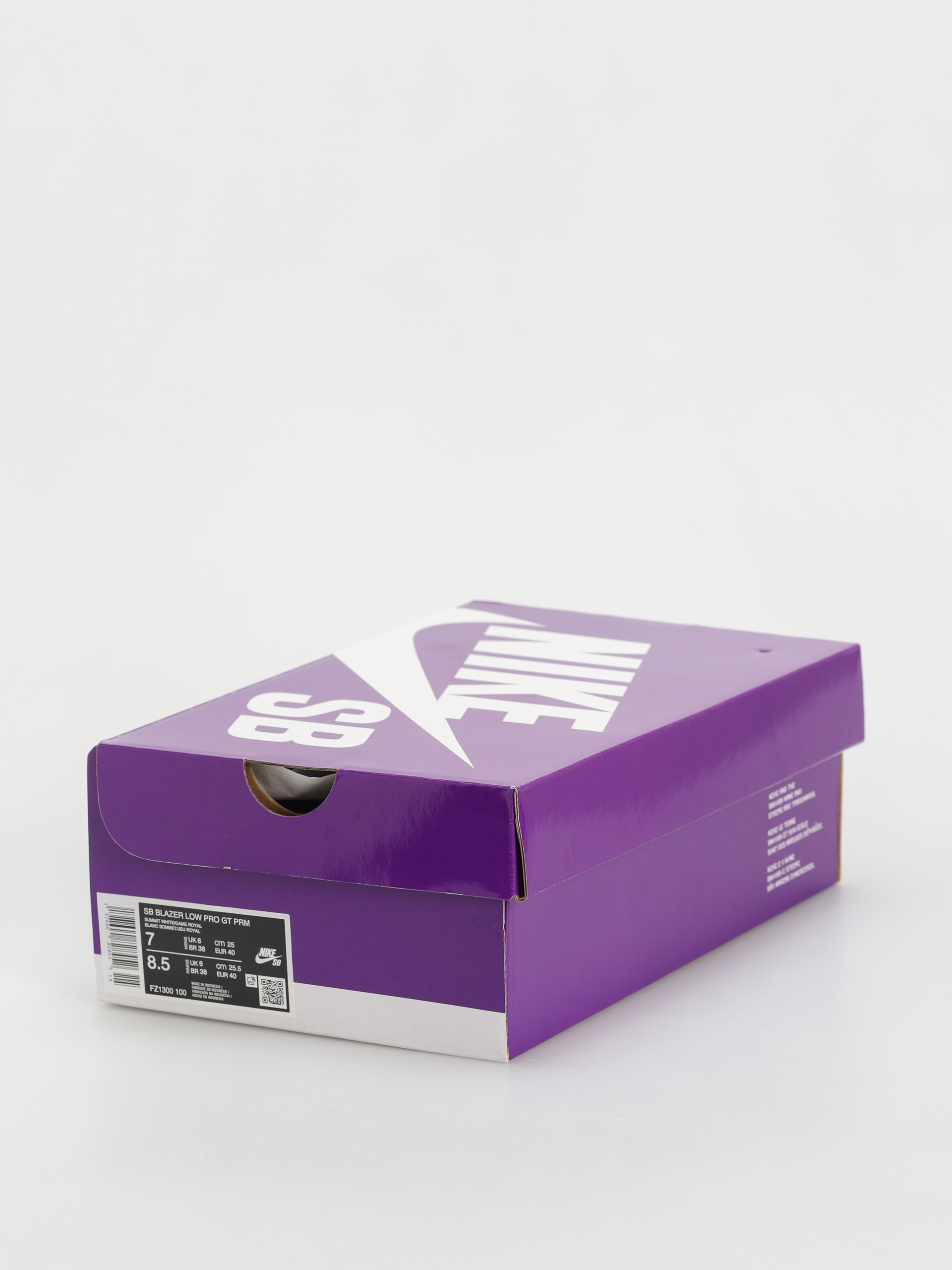 Buty Nike SB Blazer Low Pro Gt Prm (summit white/game royal summit white)