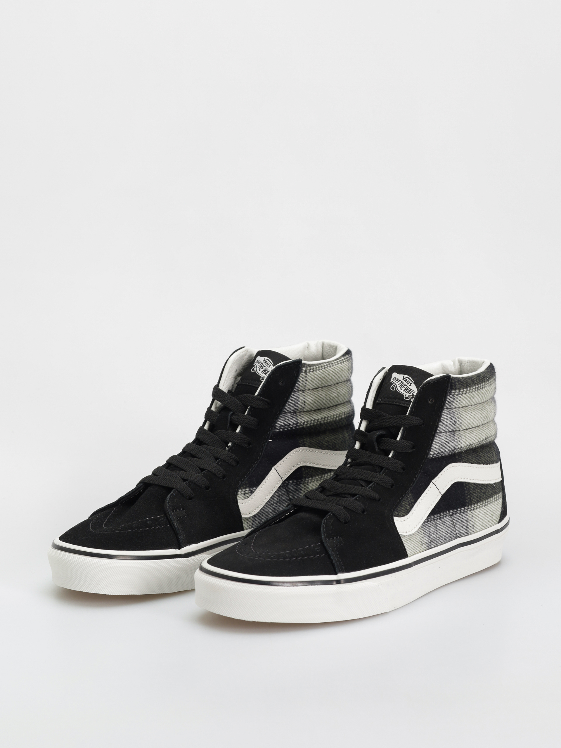 Buty Vans Sk8 Hi (brushed plaid olive/black)