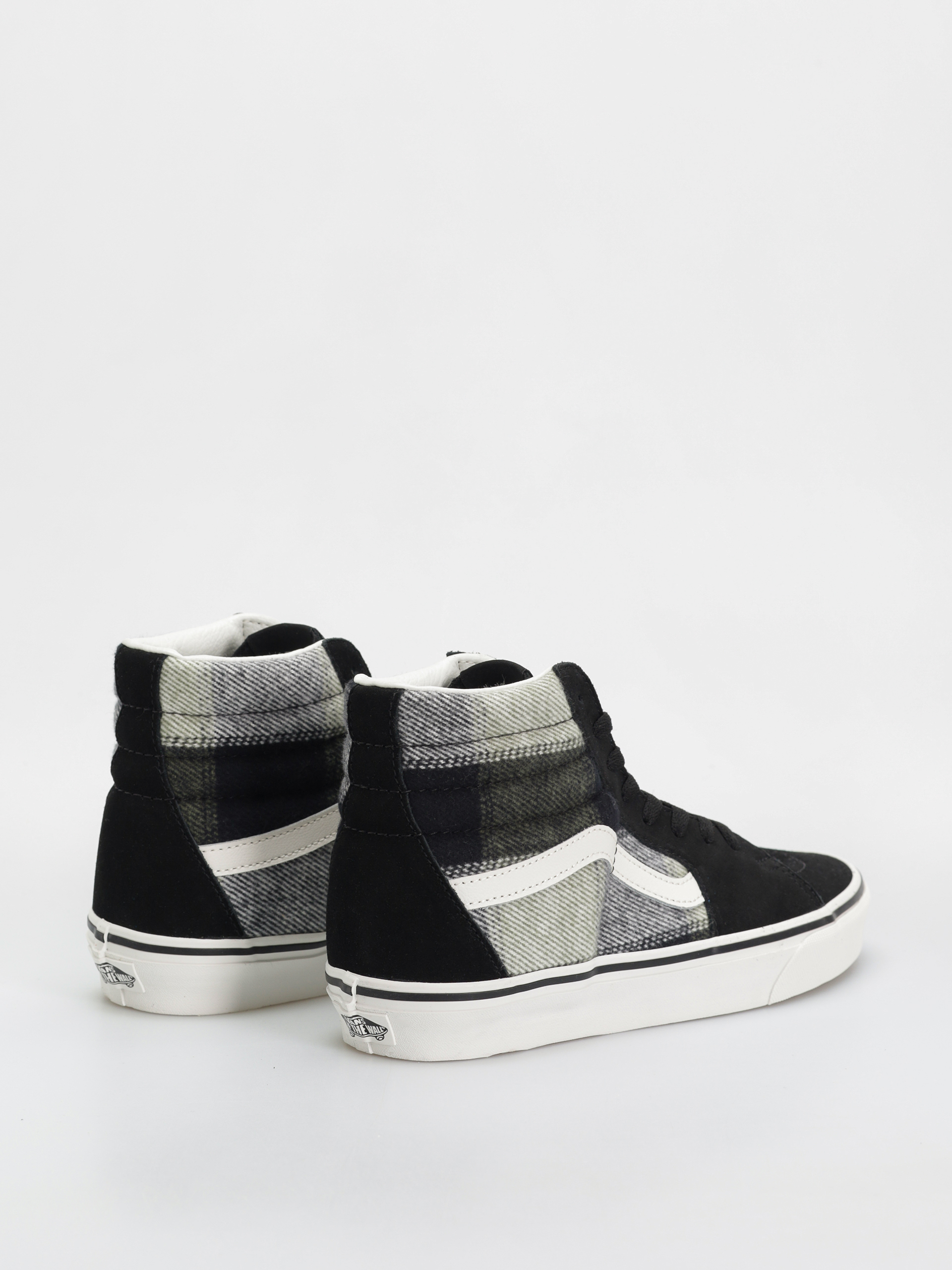 Buty Vans Sk8 Hi (brushed plaid olive/black)