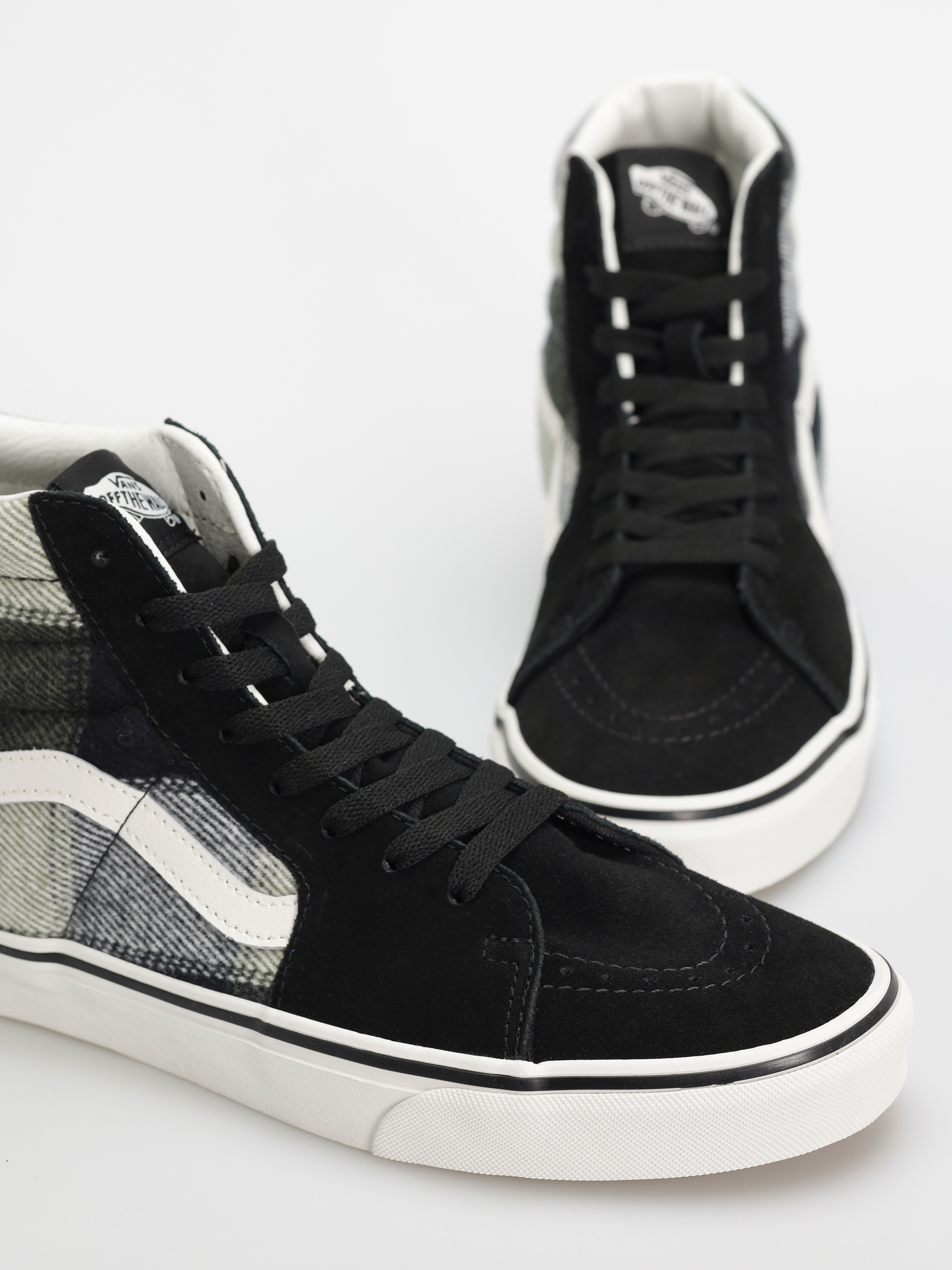 Buty Vans Sk8 Hi (brushed plaid olive/black)