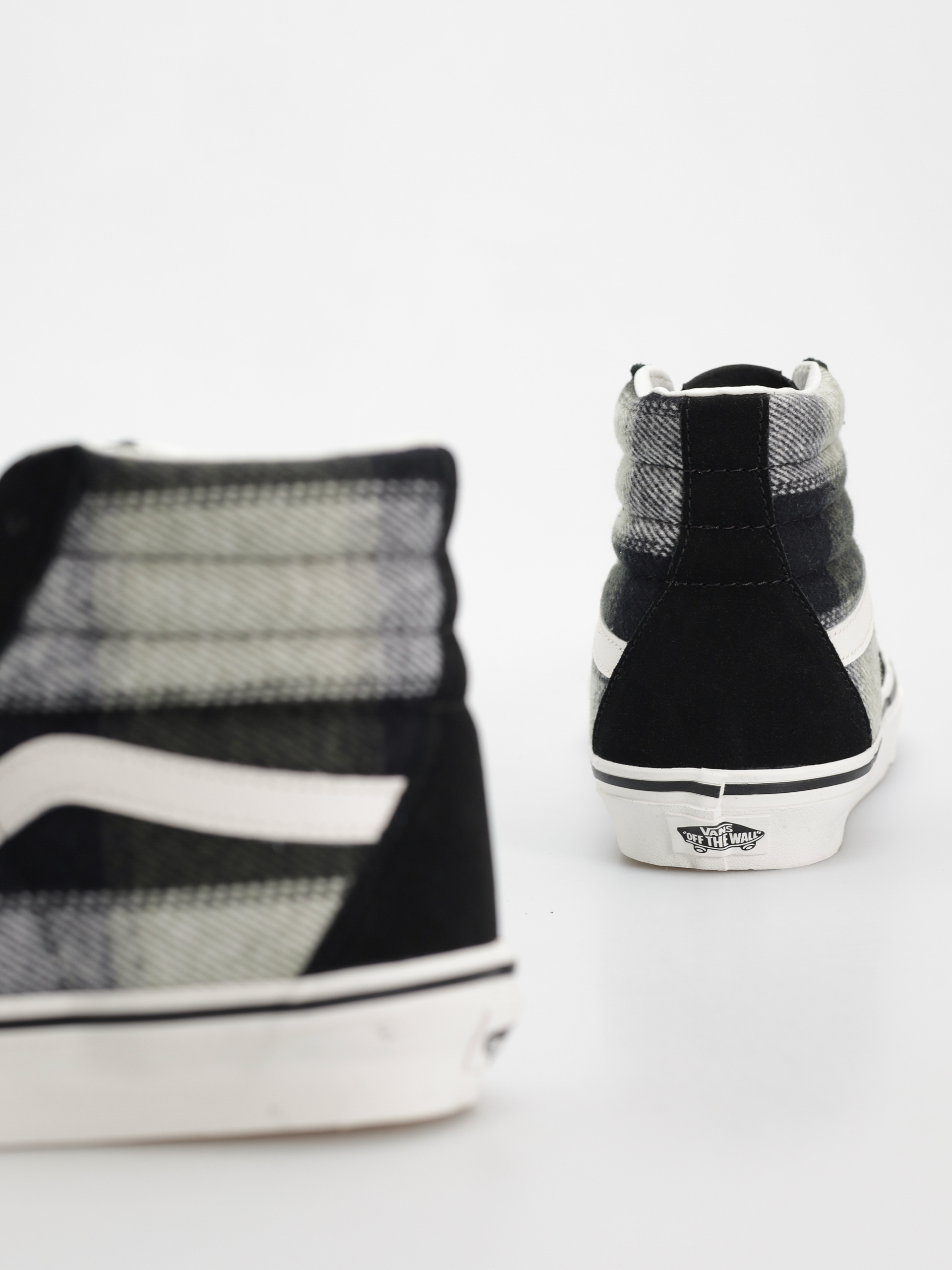 Buty Vans Sk8 Hi (brushed plaid olive/black)