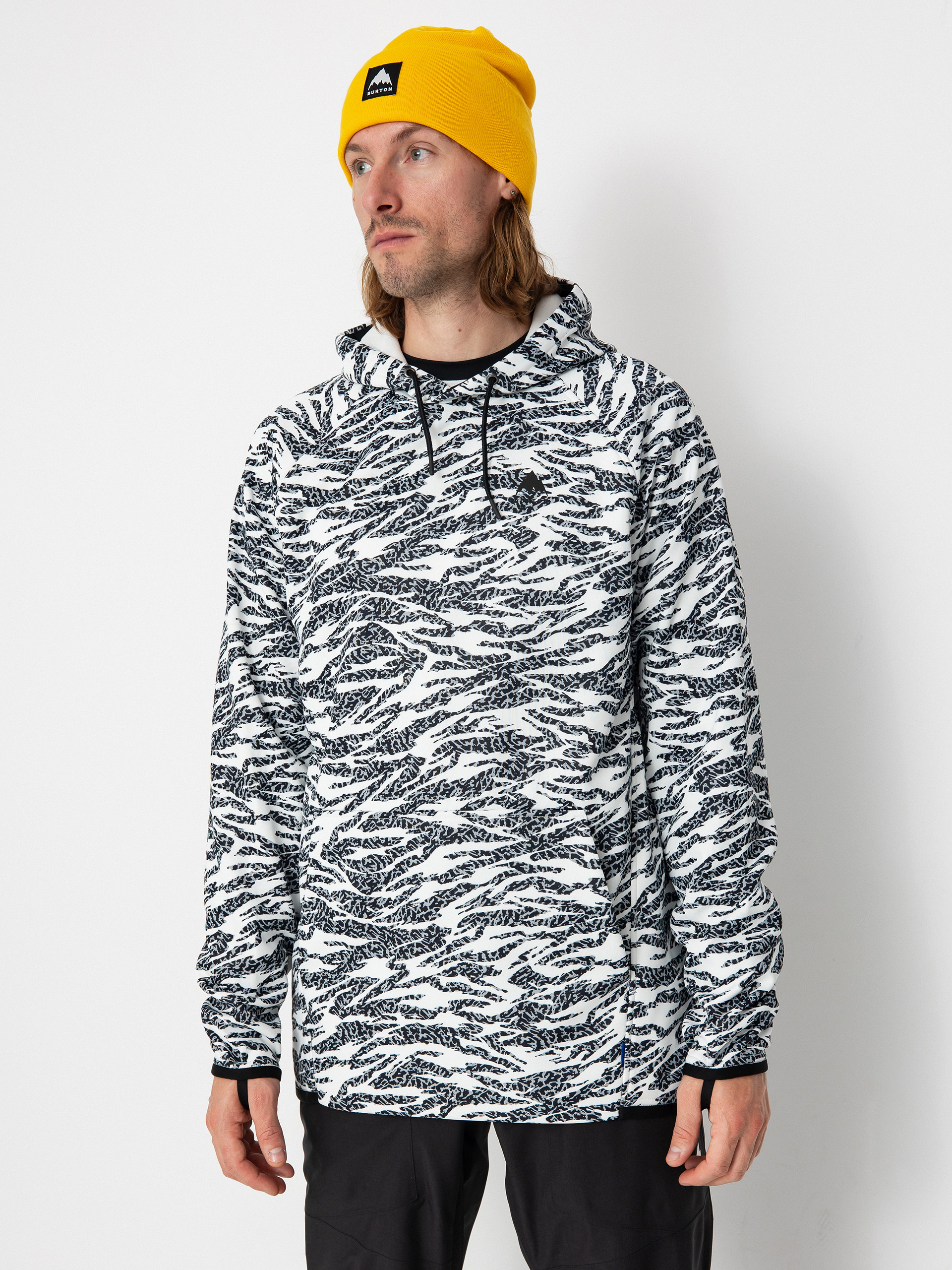 Męska Bluza aktywna Burton Crown Weatherproof HD (zebra camo)