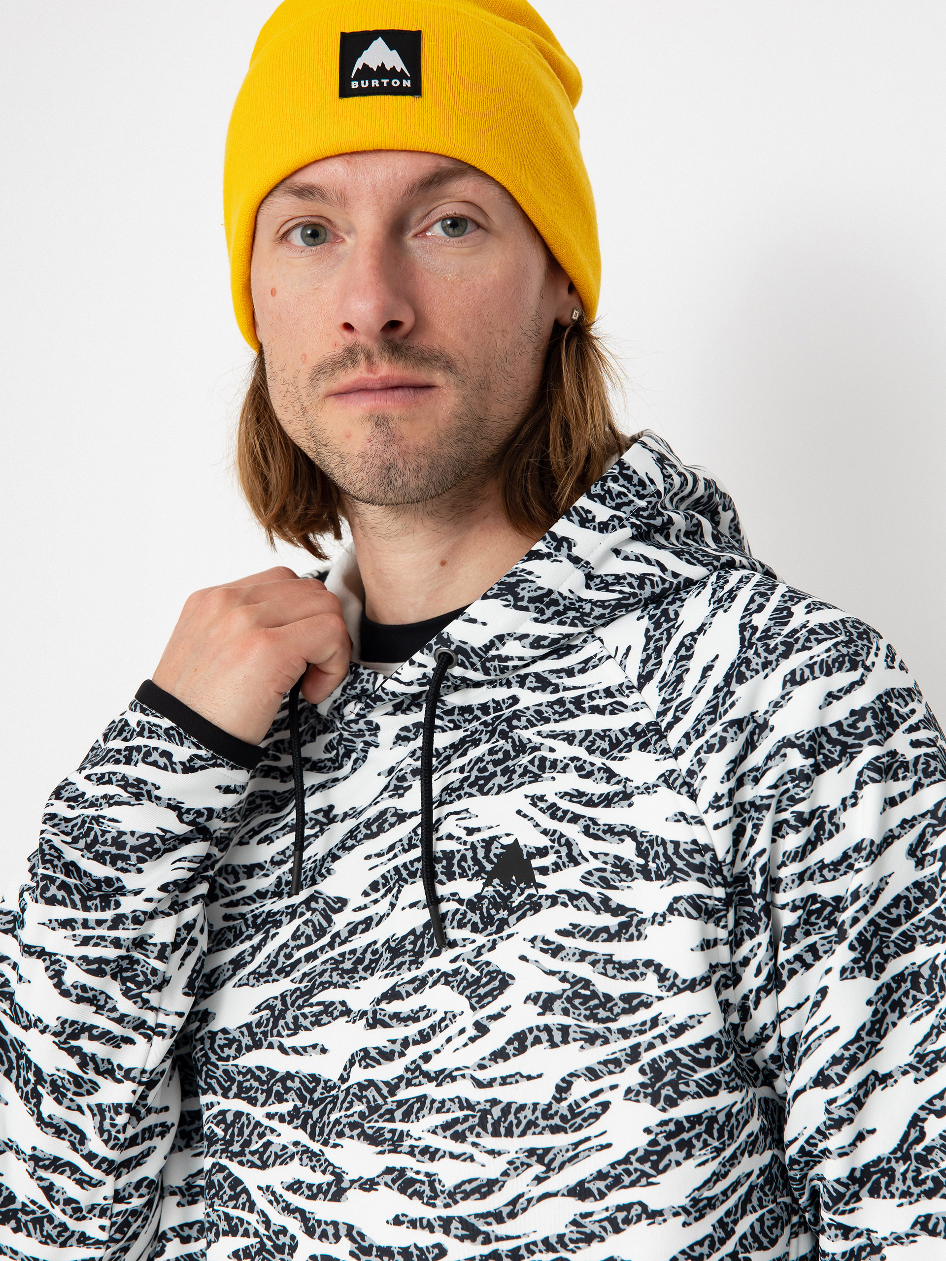 Męska Bluza aktywna Burton Crown Weatherproof HD (zebra camo)