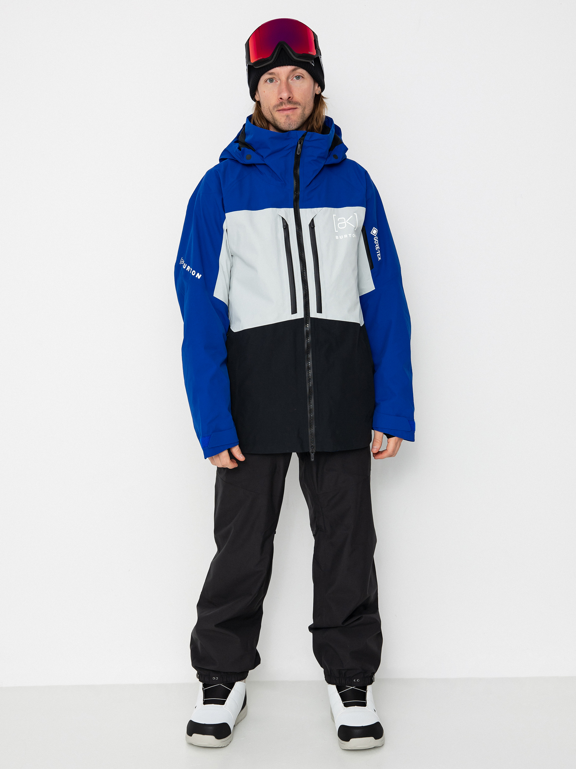 Kurtka snowboardowa Burton Ak Gore Tex Swash (jake blue/gray cloud/true black)