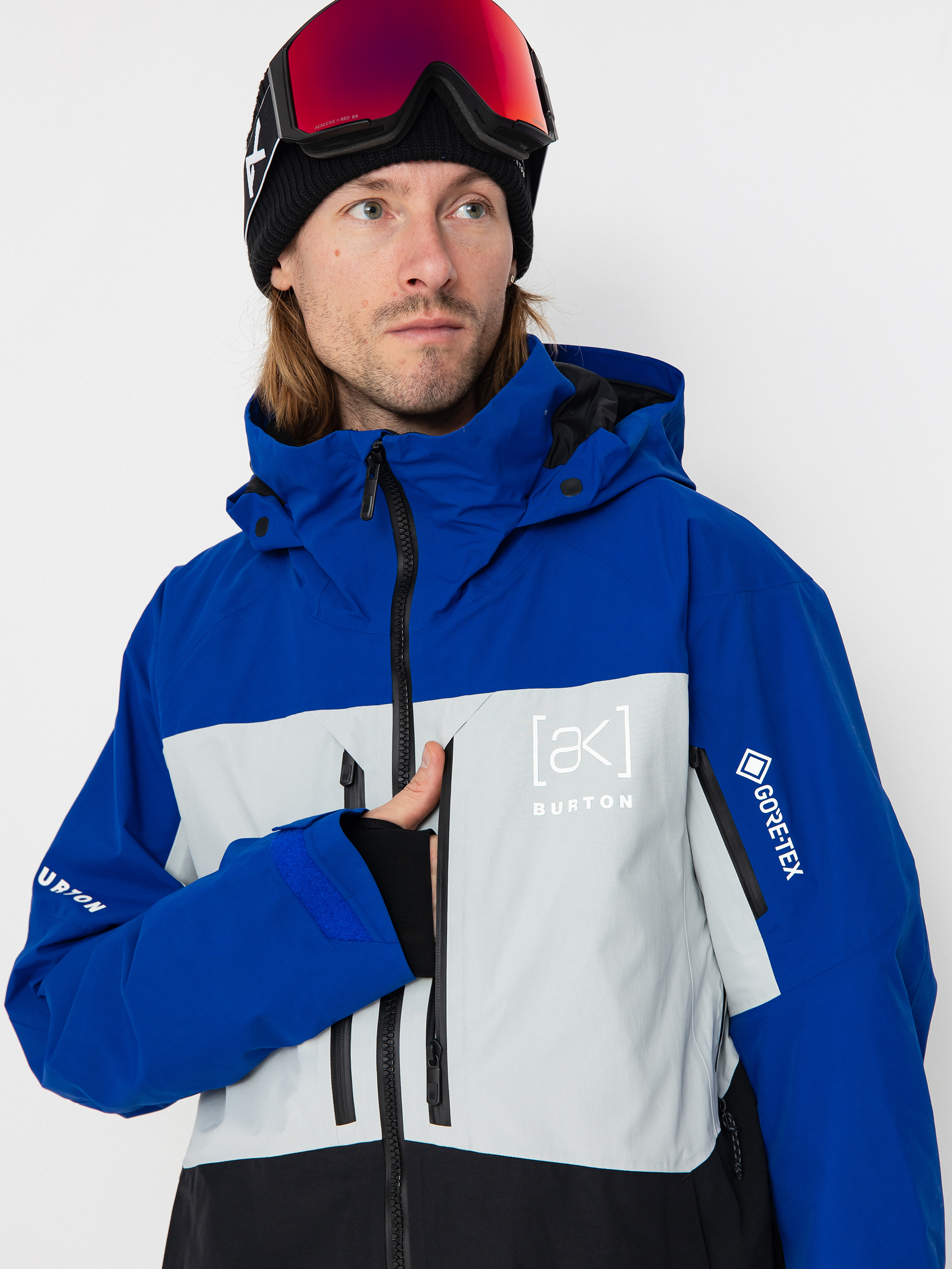 Męska Kurtka snowboardowa Burton Ak Gore Tex Swash (jake blue/gray cloud/true black)