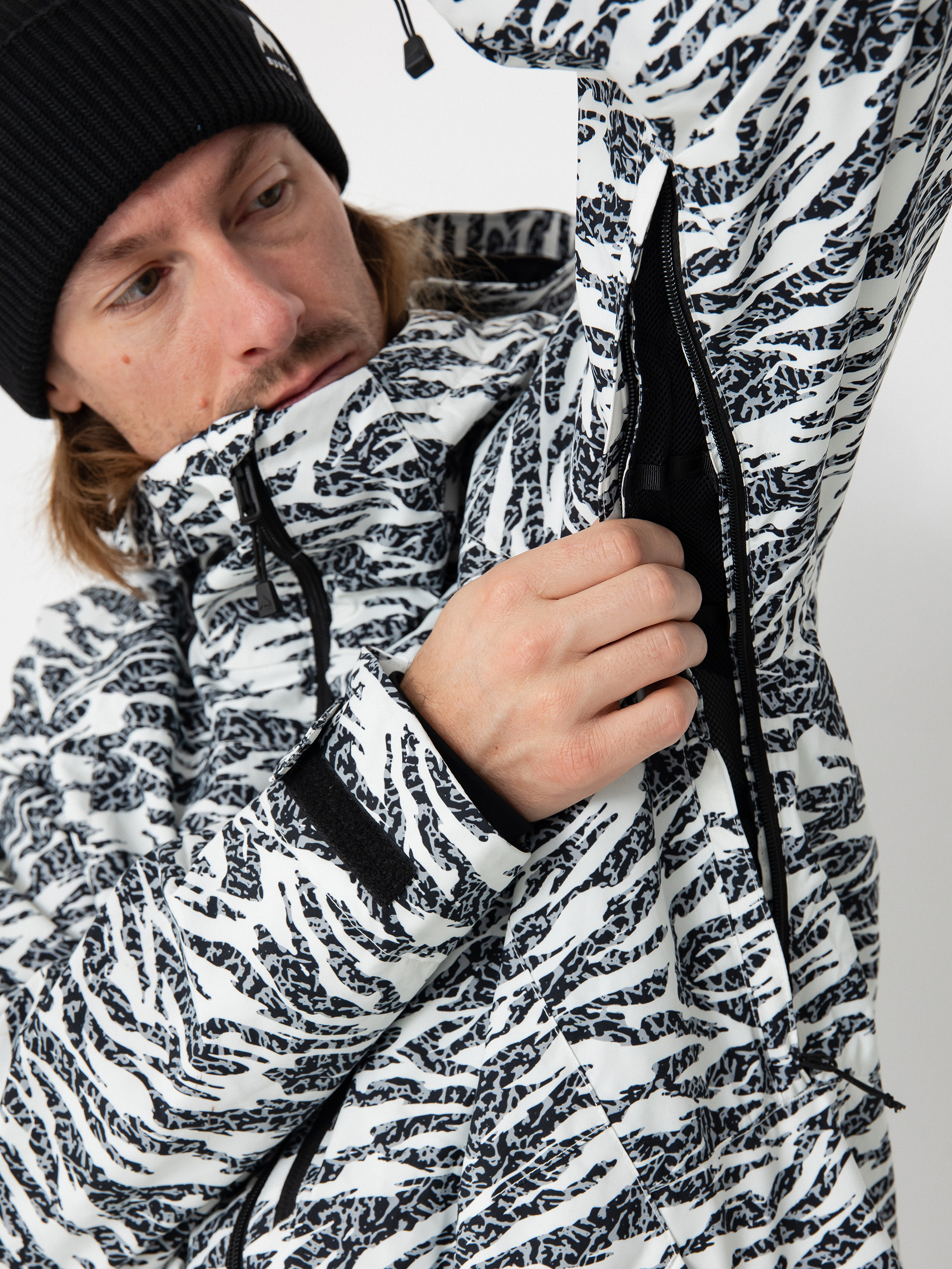 Męska Kurtka snowboardowa Burton Lodgepole (zebra camo)