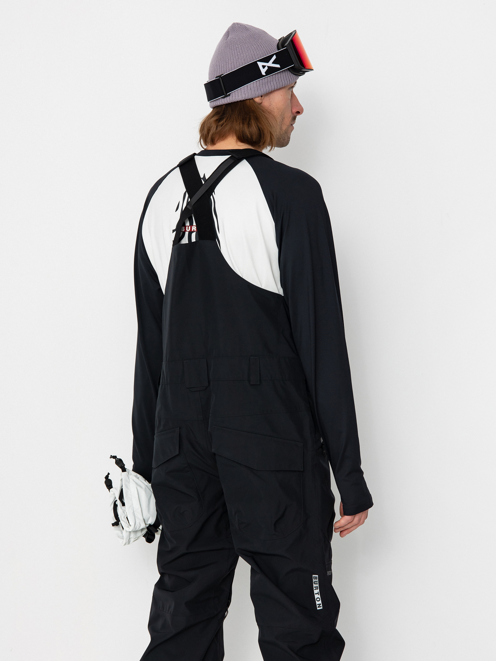 Męskie Spodnie snowboardowe Burton Reserve Gore Tex Bib (true black)