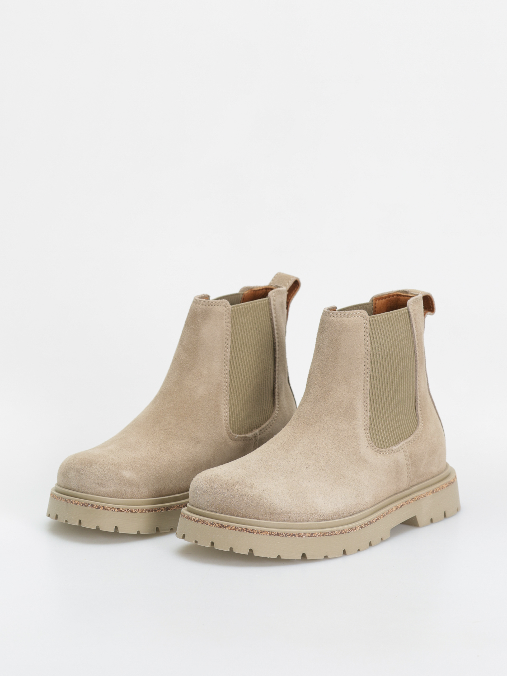 Buty Birkenstock Highwood Slip On Women Suede Leather Narrow Wmn (taupe)