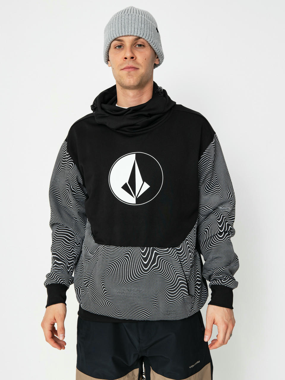 Męska Bluza aktywna Volcom Hydro Riding HD (black print)