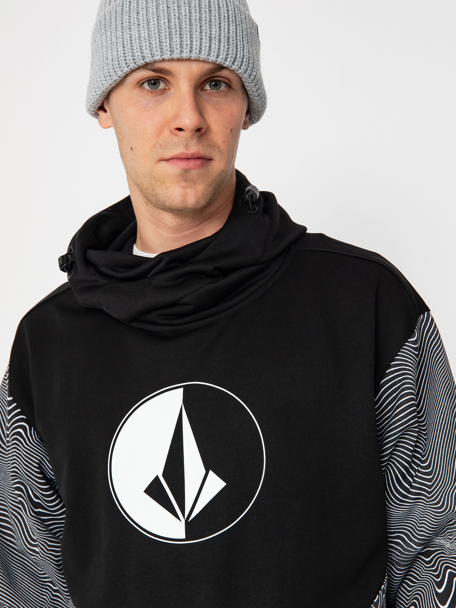 Męska Bluza aktywna Volcom Hydro Riding HD (black print)