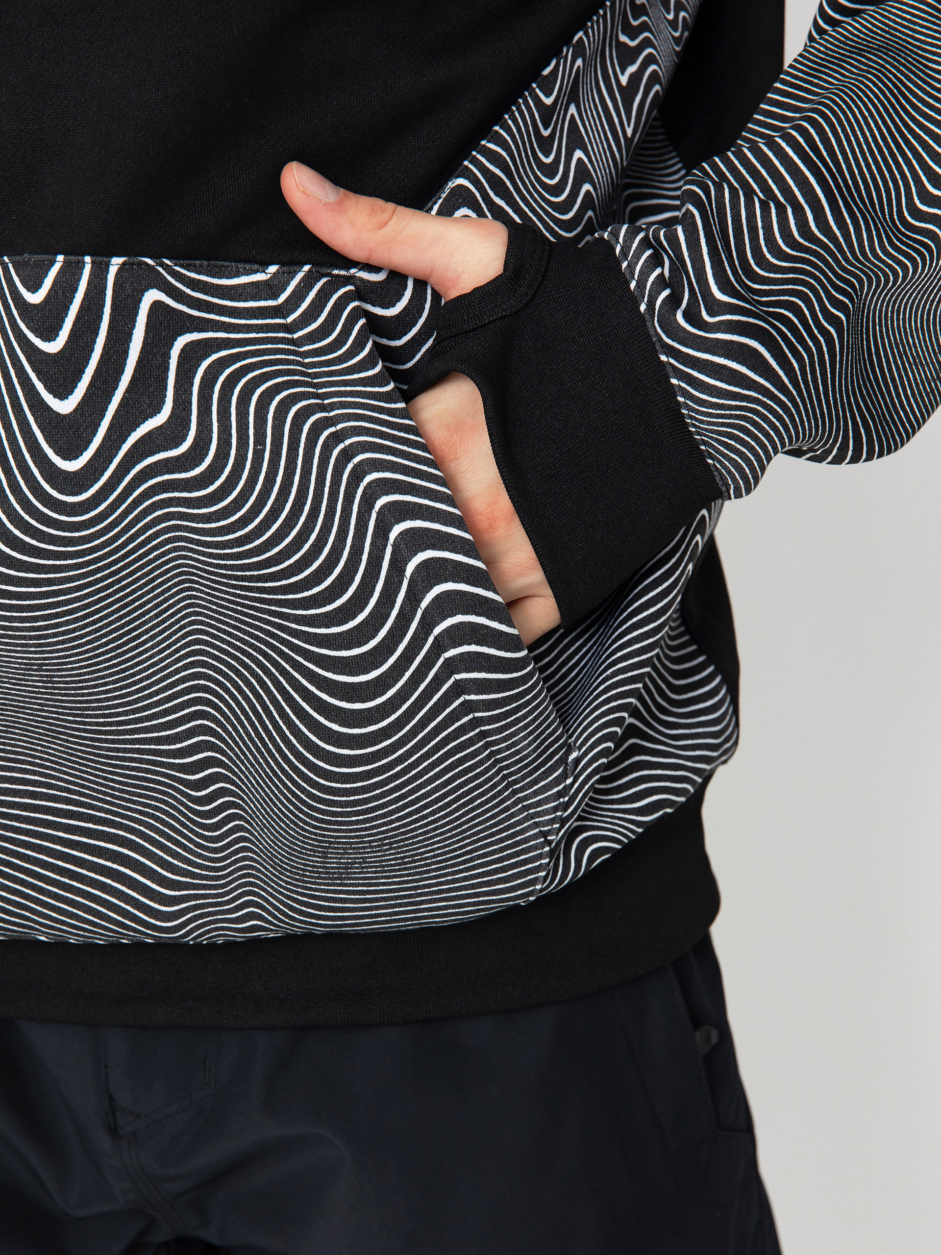 Męska Bluza aktywna Volcom Hydro Riding HD (black print)