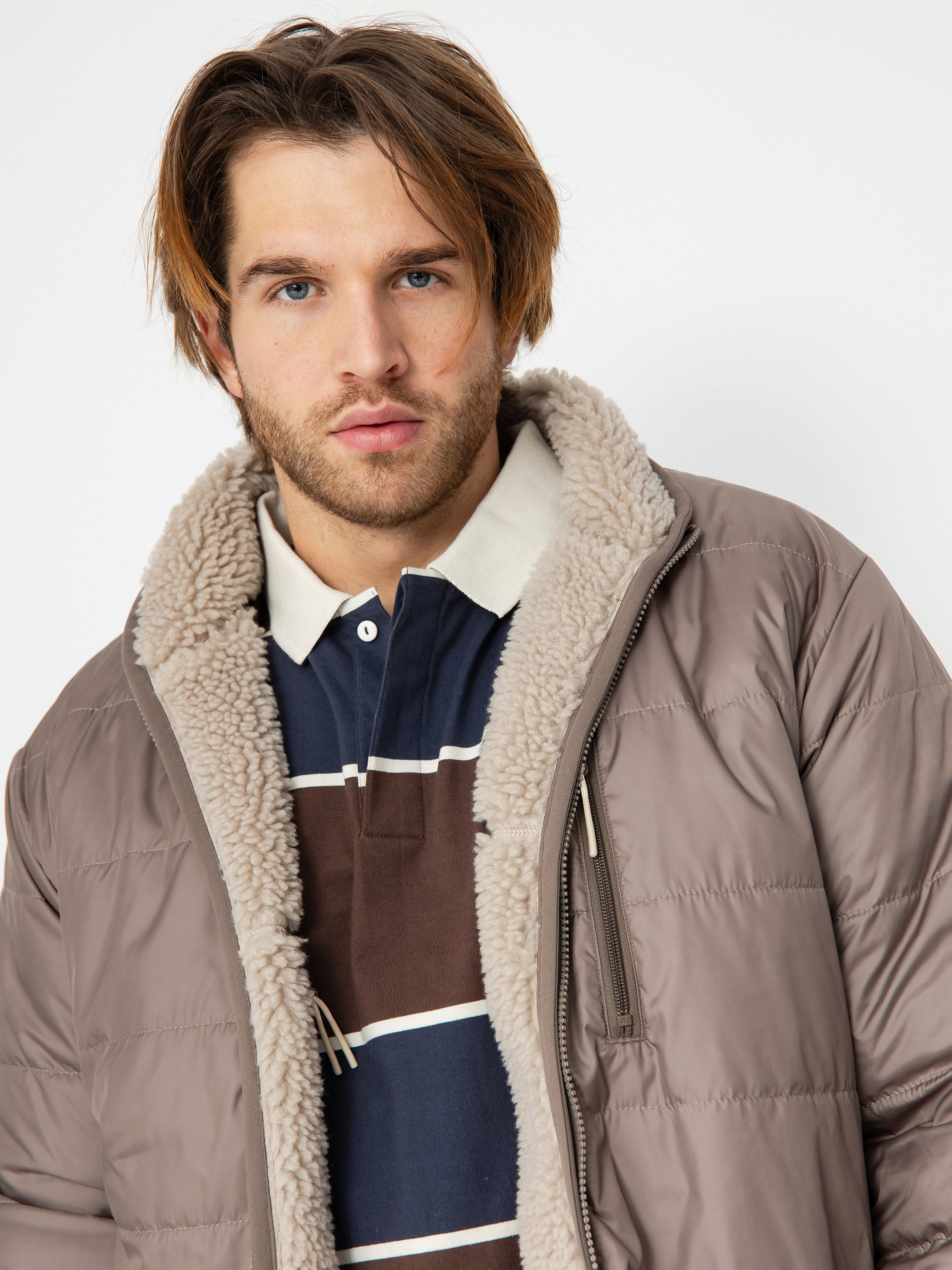 Kurtka Converse Reversible Sherpa (classic taupe / truffle)