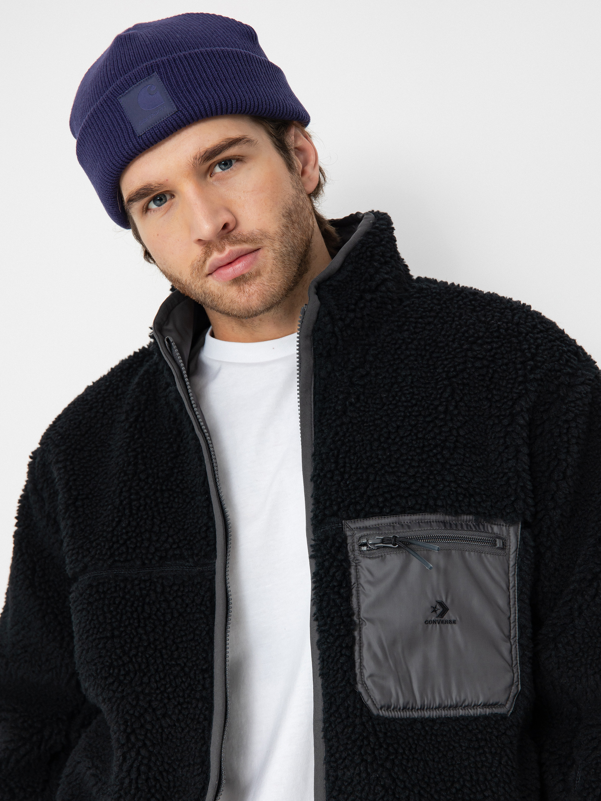 Kurtka Converse Reversible Sherpa (converse black / dark matter)