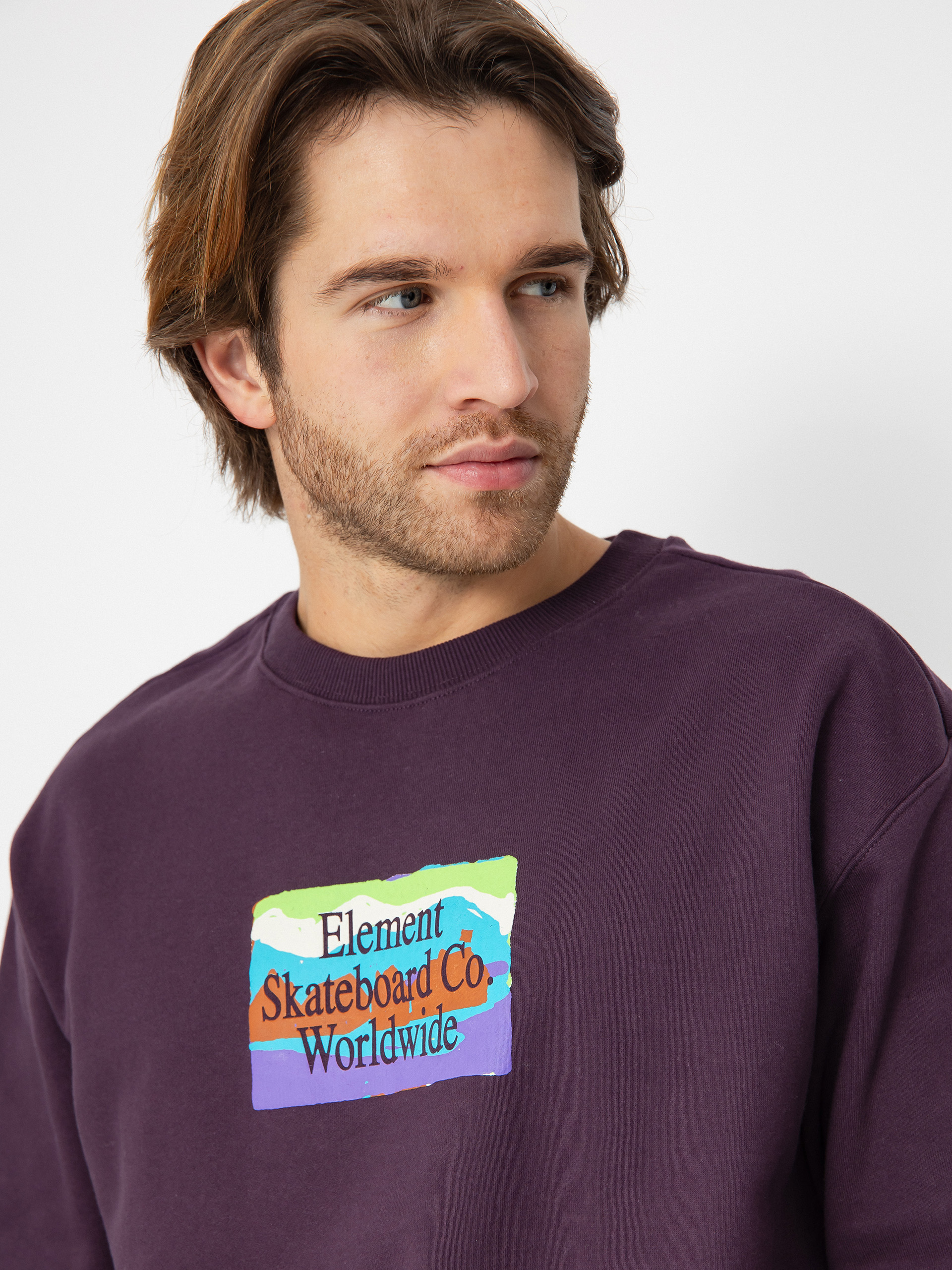 Bluza Element From Here Crew (plum perfect)