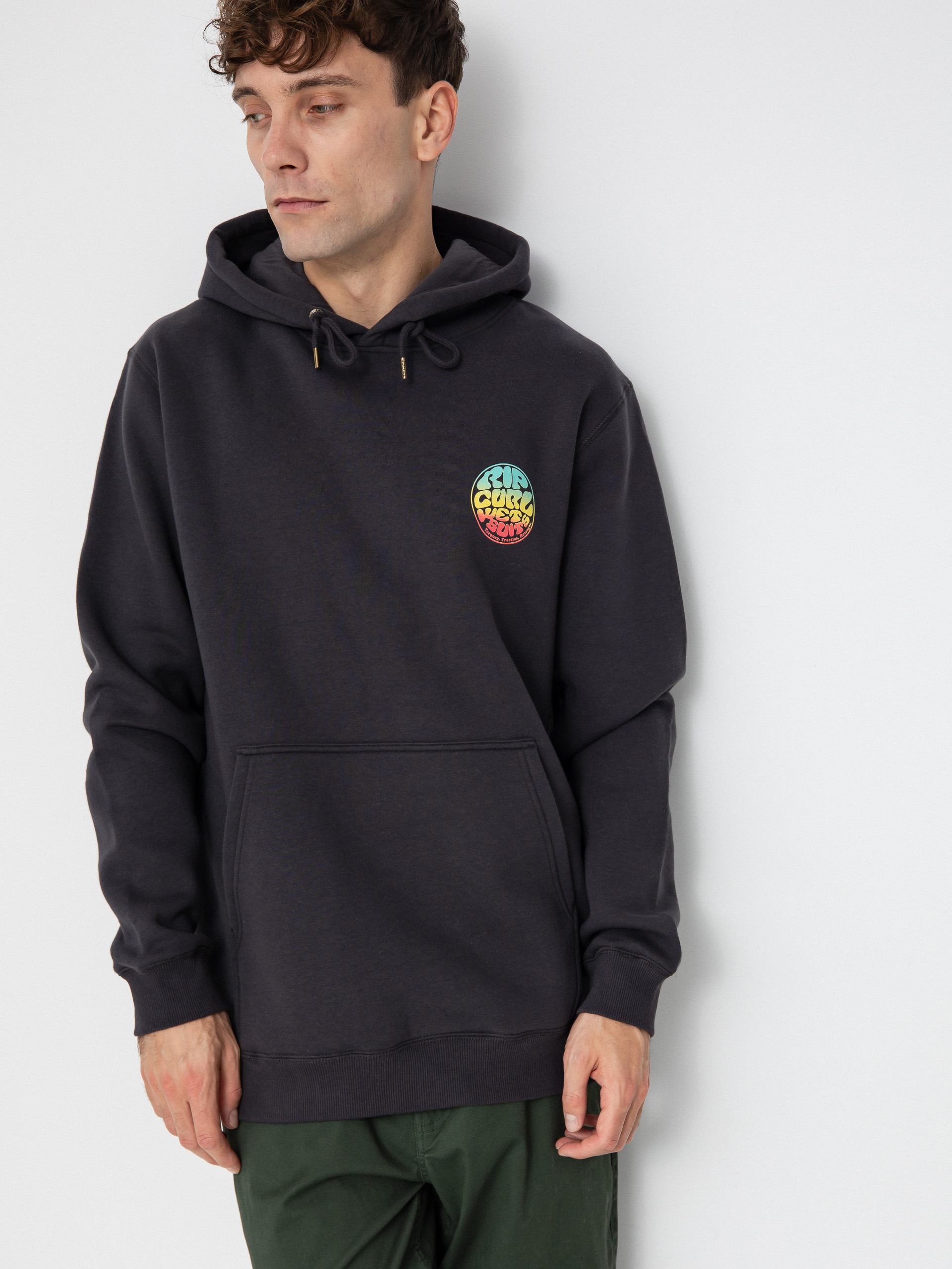 Bluza z kapturem Rip Curl Wetsuit Icon HD (washed black)