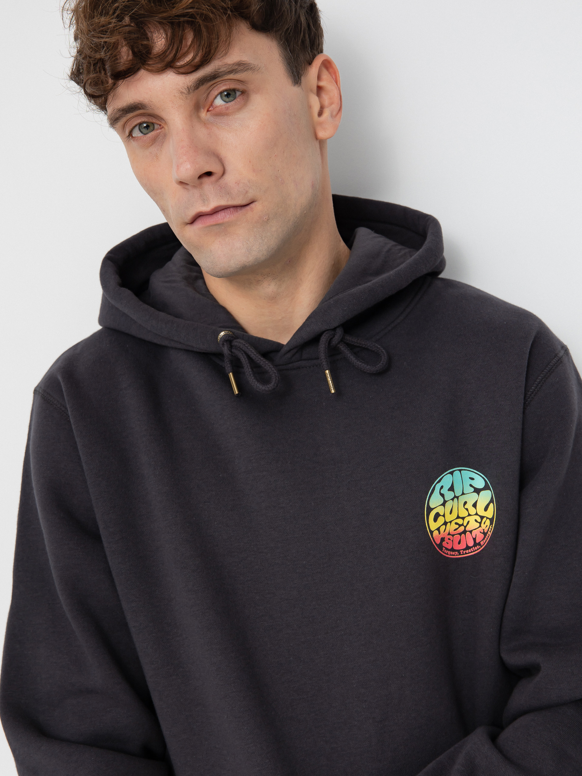 Bluza z kapturem Rip Curl Wetsuit Icon HD (washed black)
