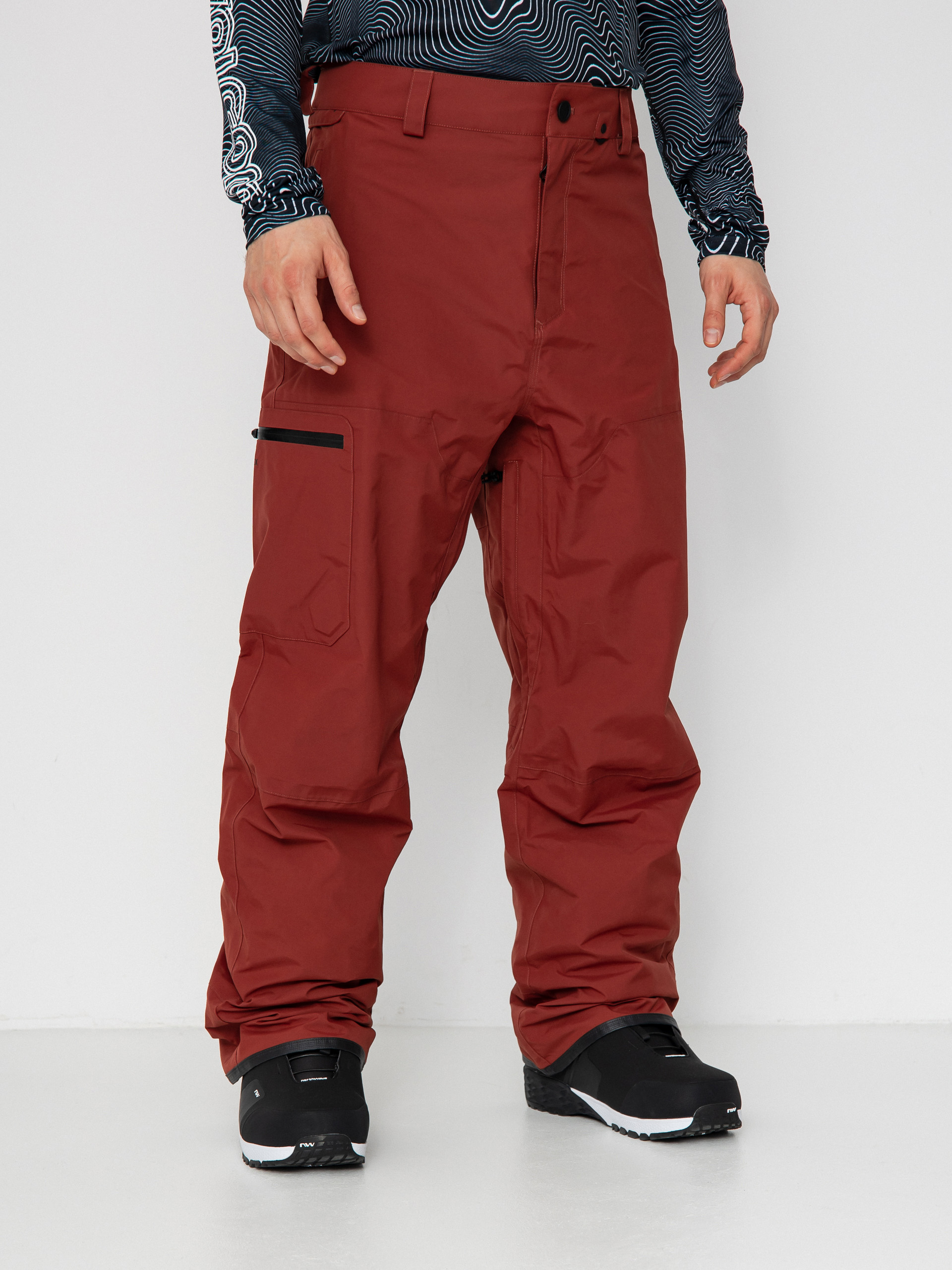 Męskie Spodnie snowboardowe Volcom L Gore Tex (redwood)