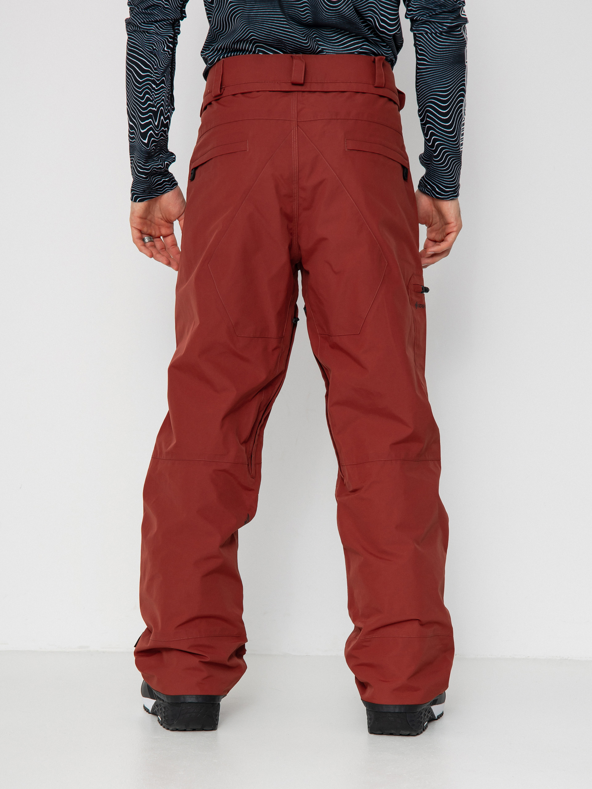 Męskie Spodnie snowboardowe Volcom L Gore Tex (redwood)