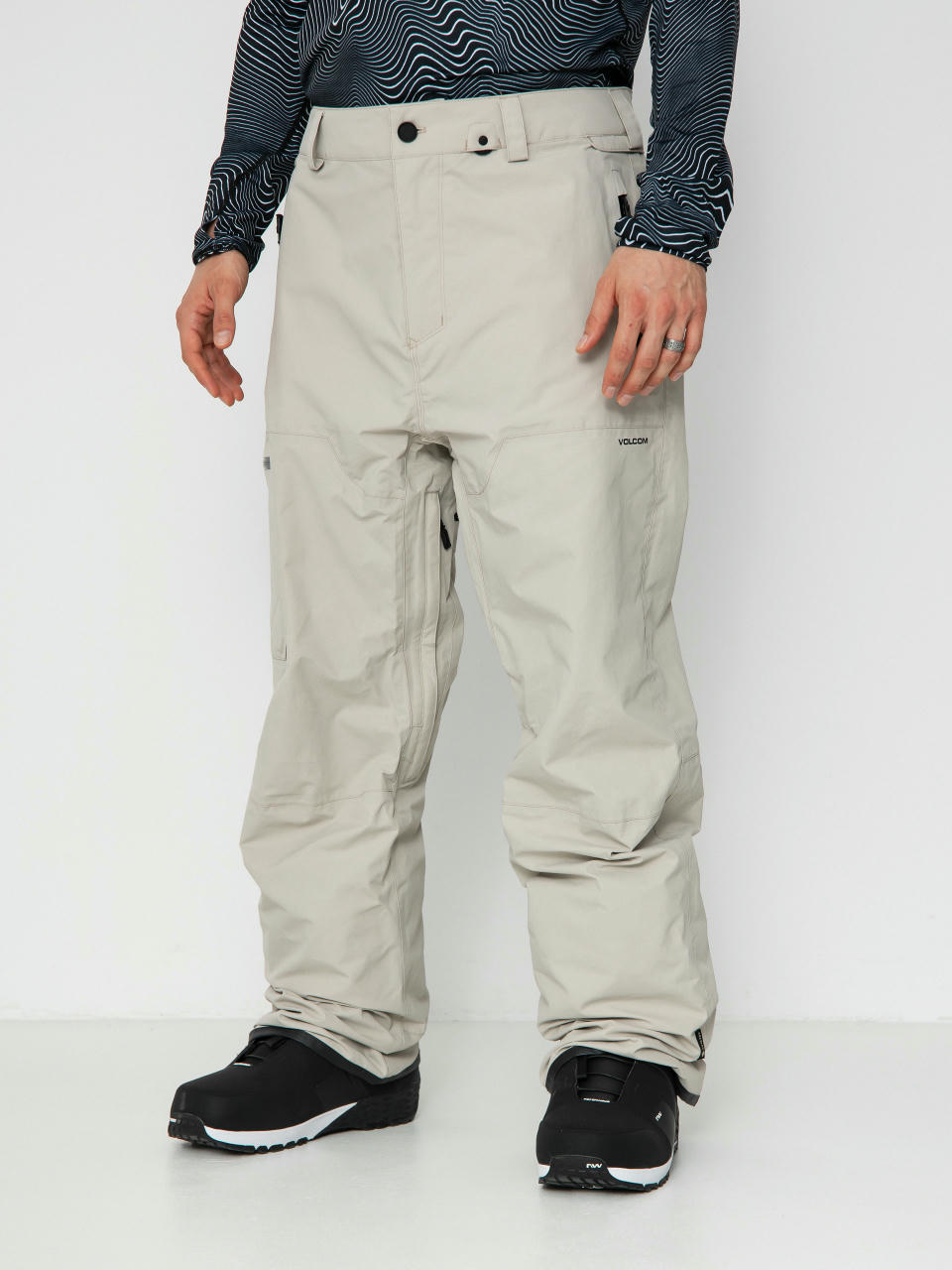 Męskie Spodnie snowboardowe Volcom L Gore Tex (stone)