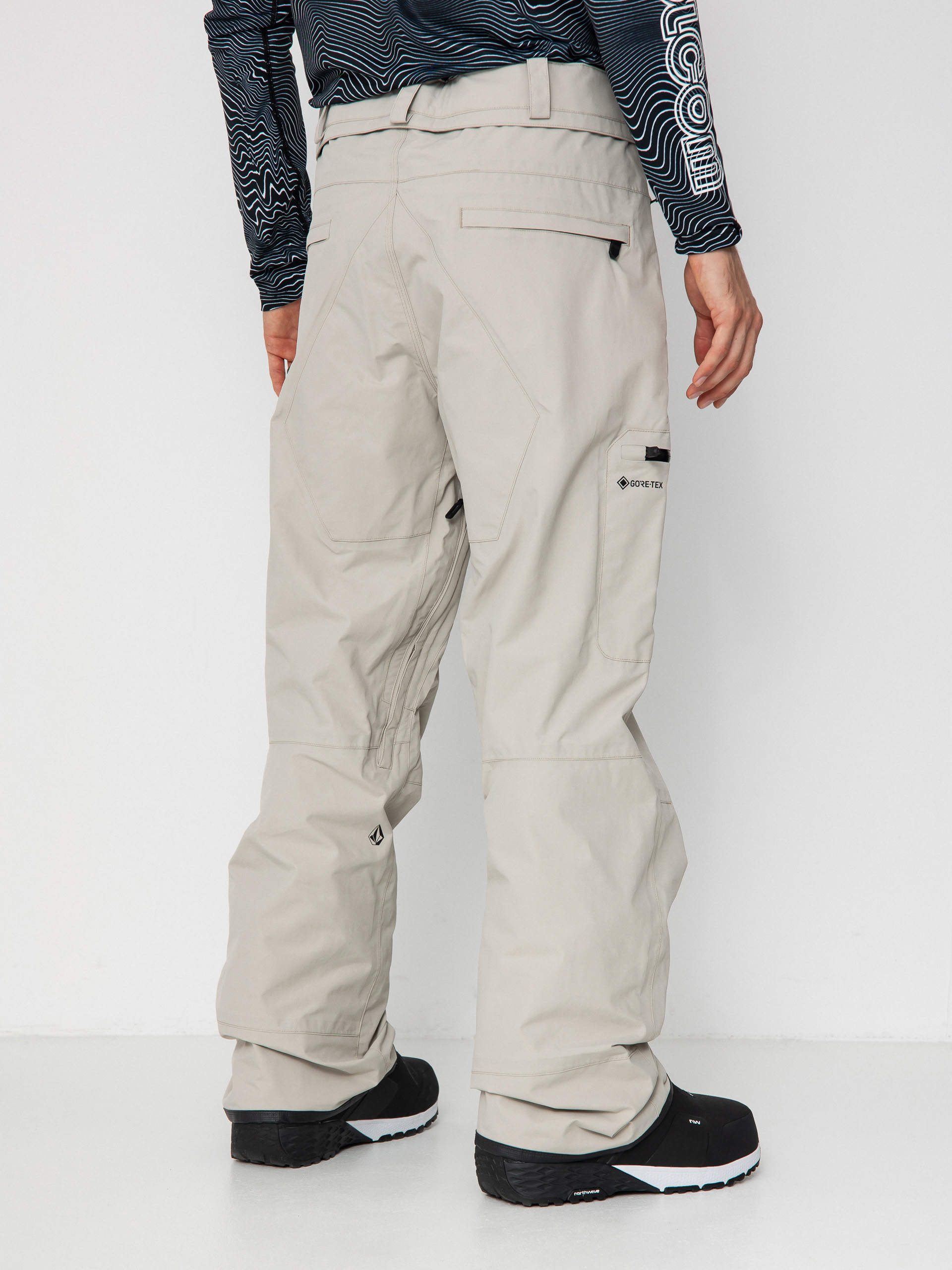 Męskie Spodnie snowboardowe Volcom L Gore Tex (stone)