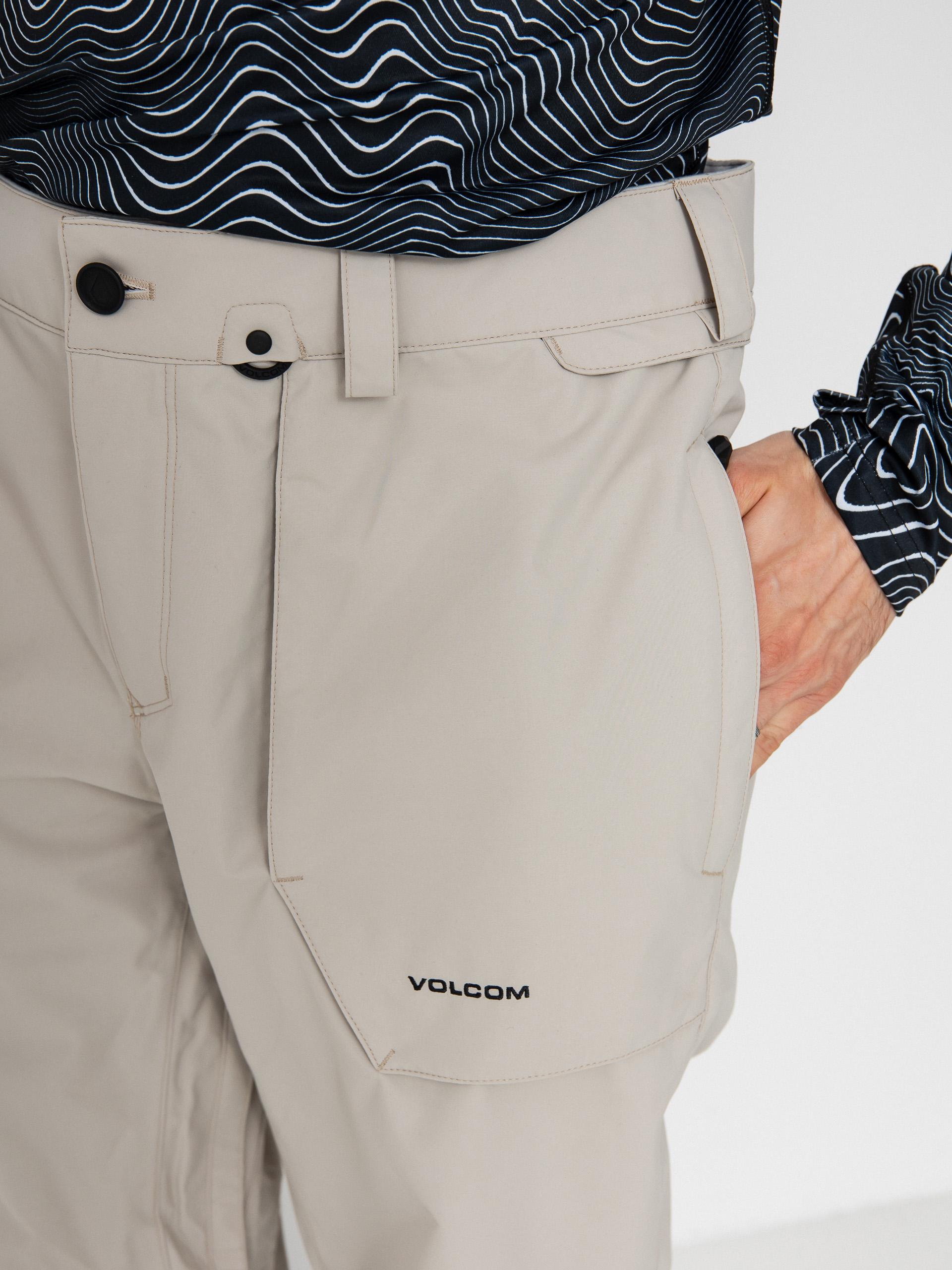 Męskie Spodnie snowboardowe Volcom Roan (stone)