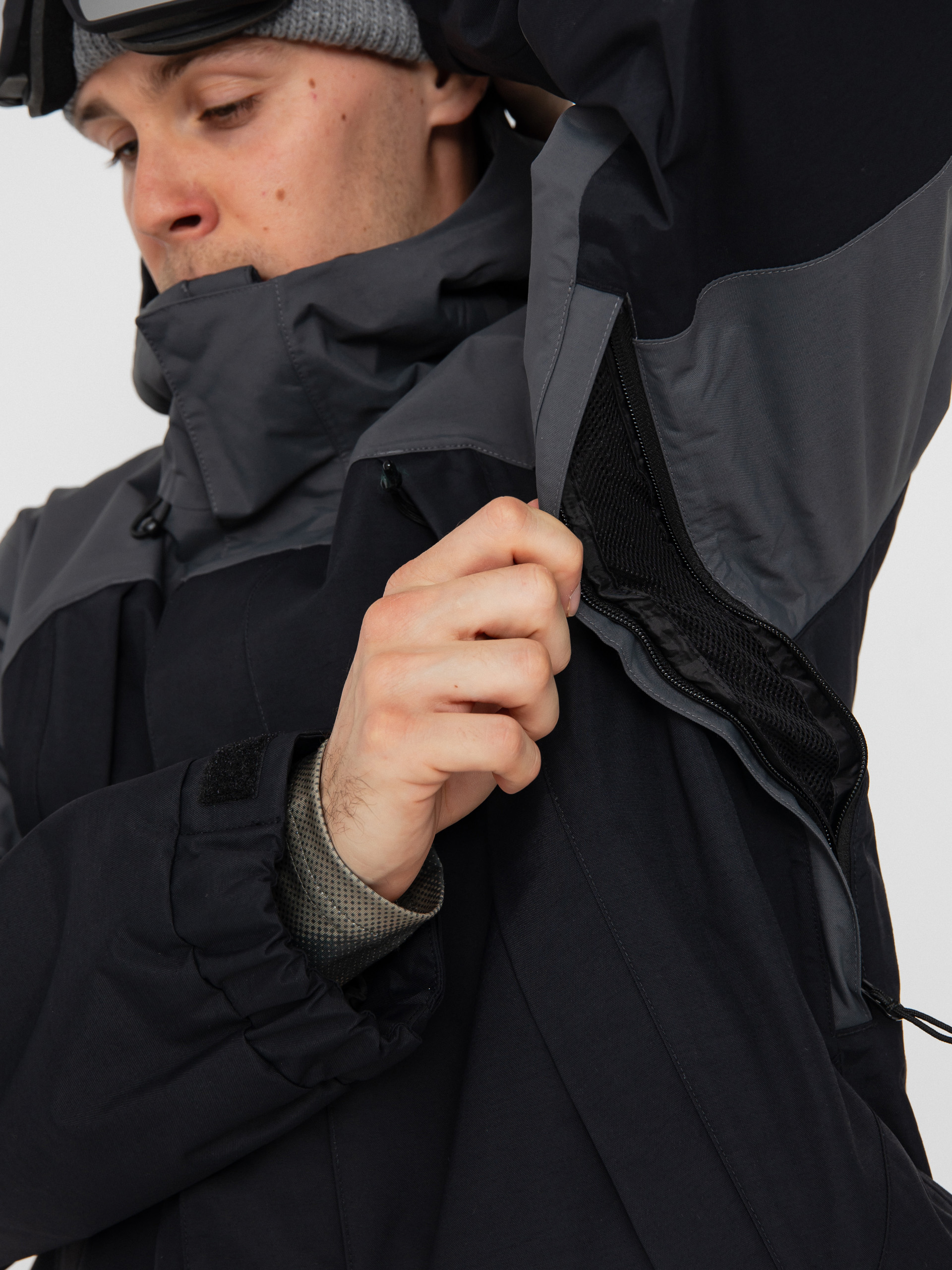 Męska Kurtka snowboardowa Vans Mte Hellbound (black/asphalt)