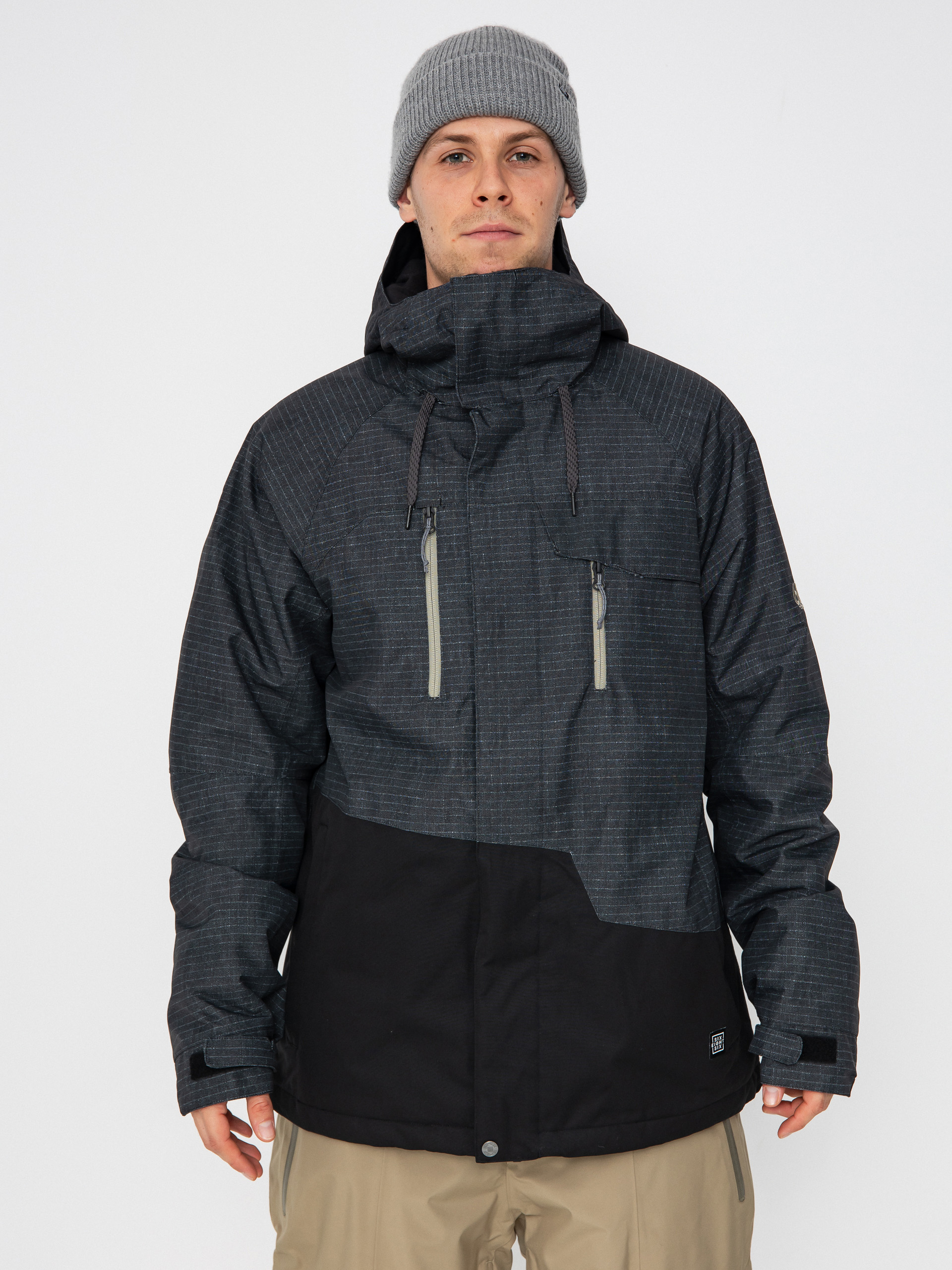 Kurtka snowboardowa 686 Geo Insulated (black ripstop colorblock)