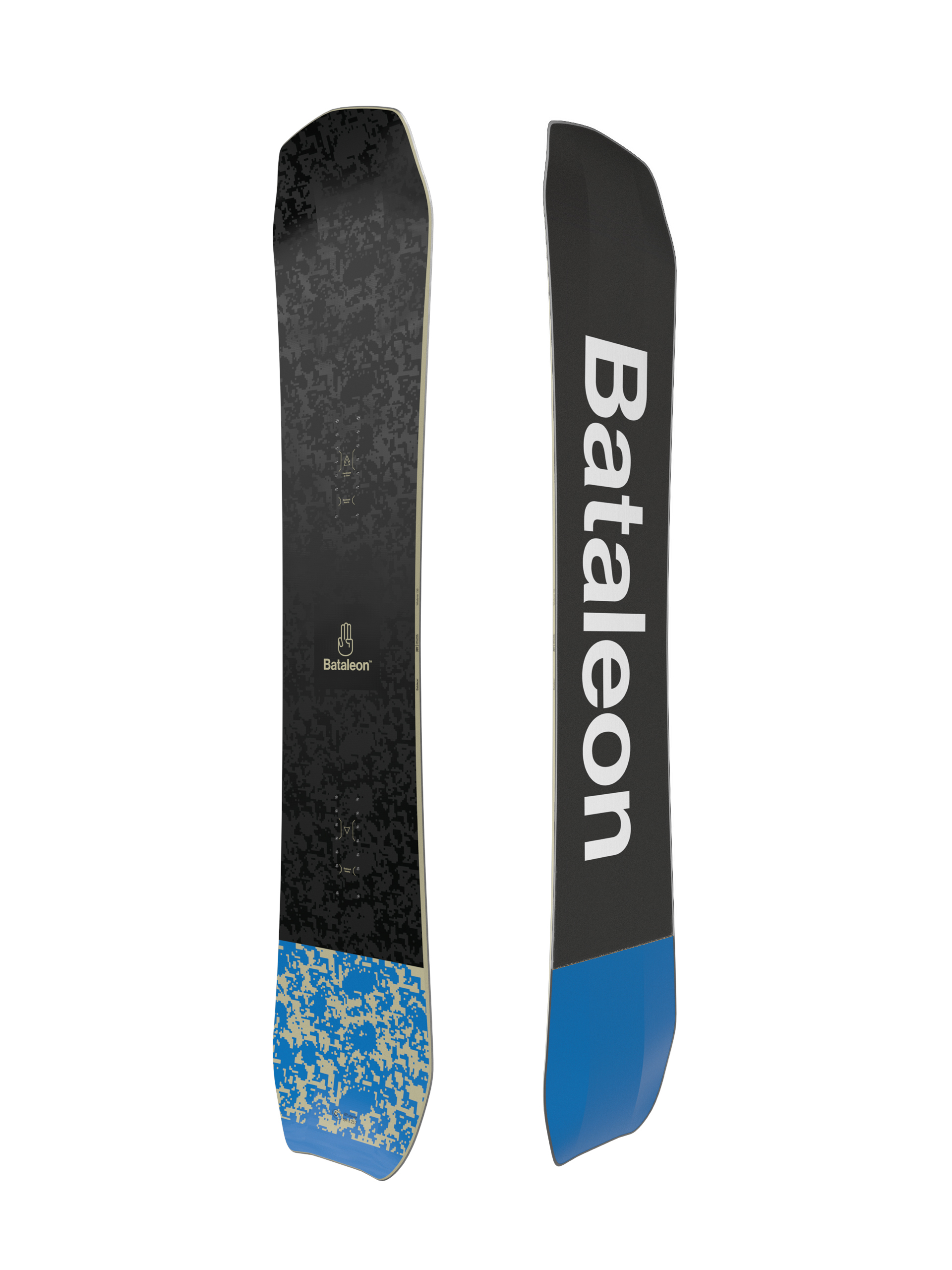 Męska Deska snowboardowa Bataleon Whatever (black/white/blue)