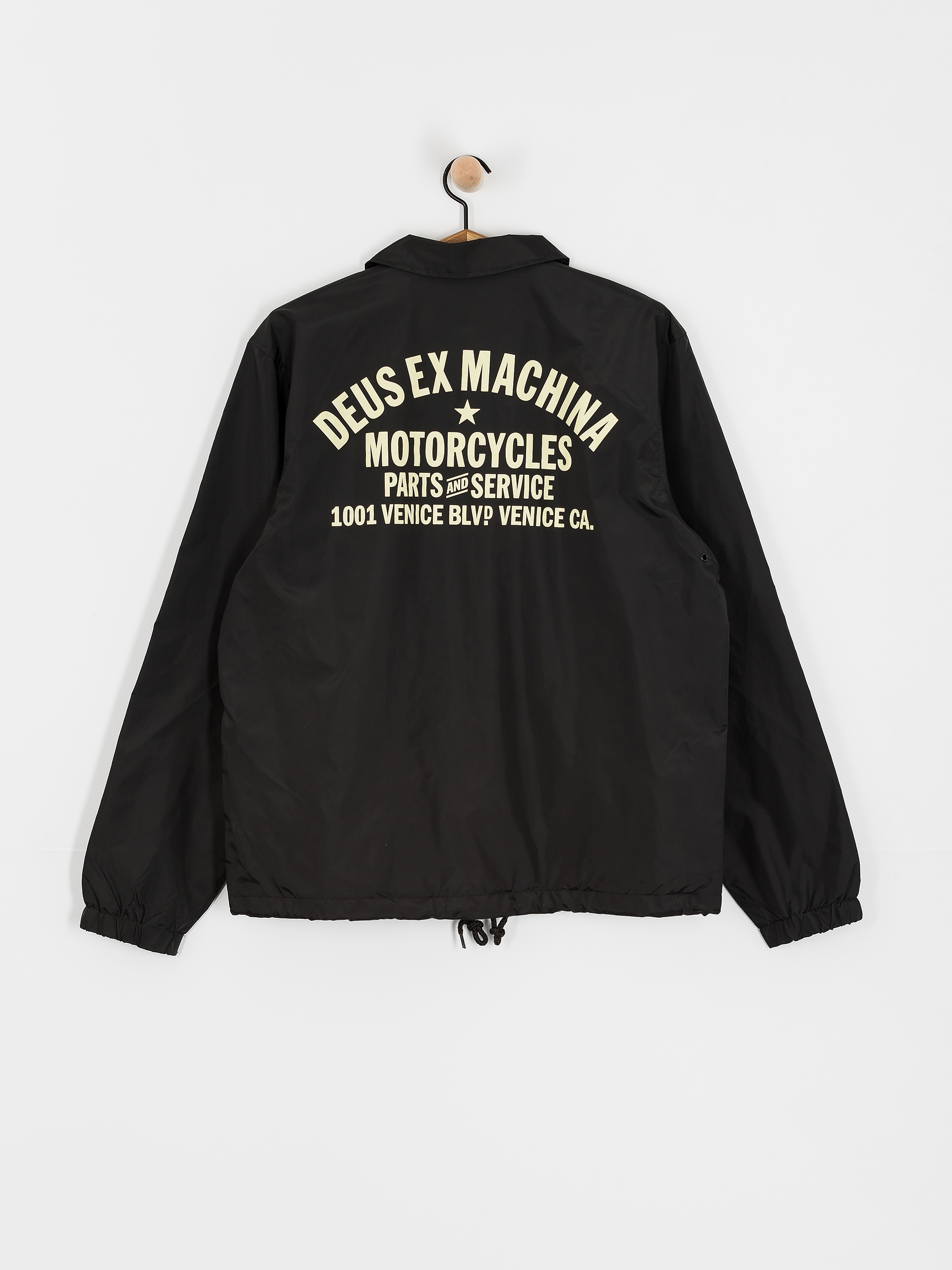 極美品 DEUS EX MACHINA VENICE COACH ブラックM Kurtka Deus Ex Machina Venice Coach - czarny (black)