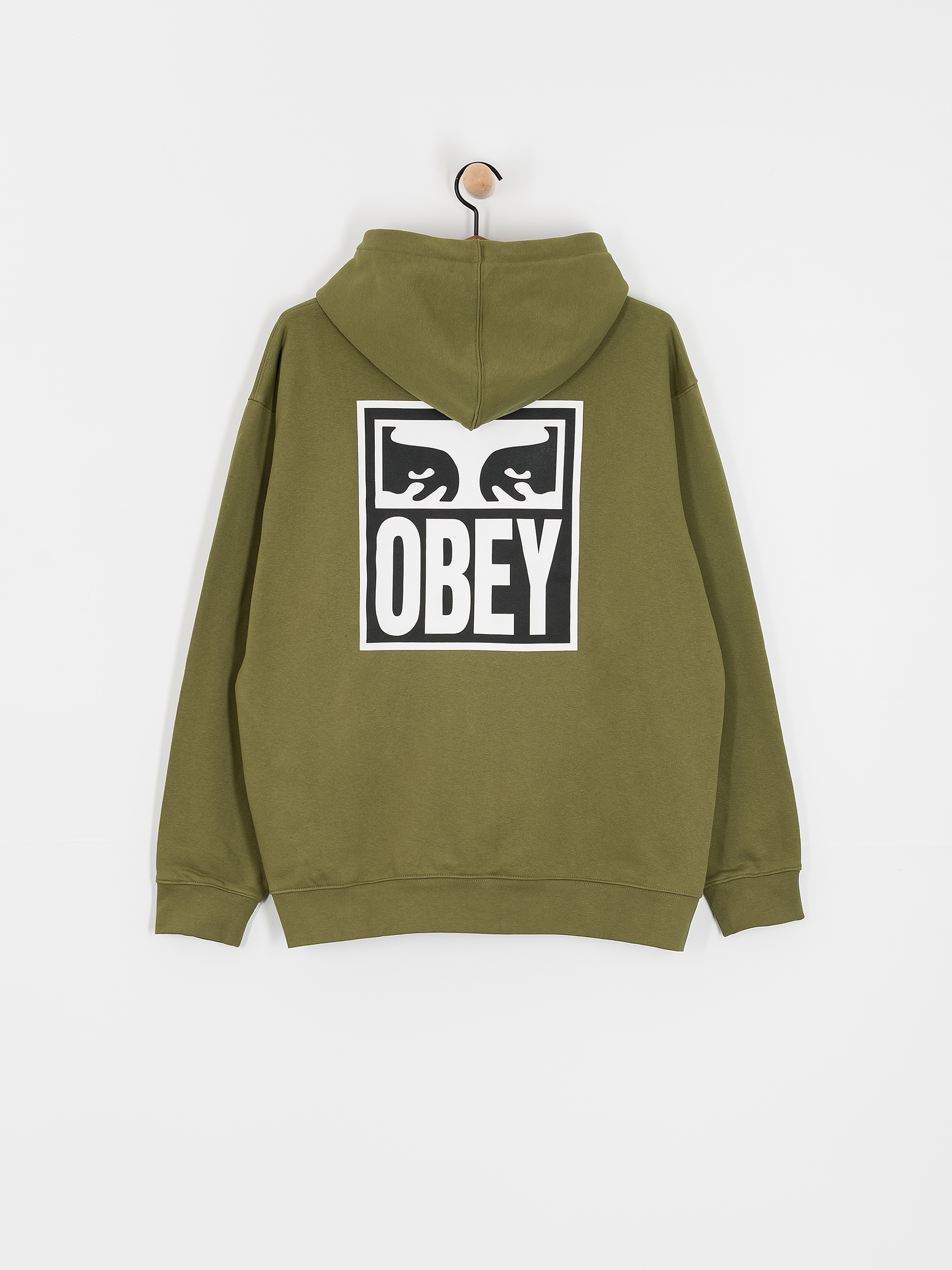 Bluza z kapturem OBEY Eyes Icon HD (moss green)