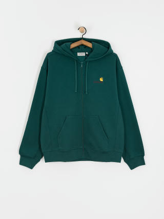 Bluza z kapturem Carhartt WIP American Script ZHD (malachite)