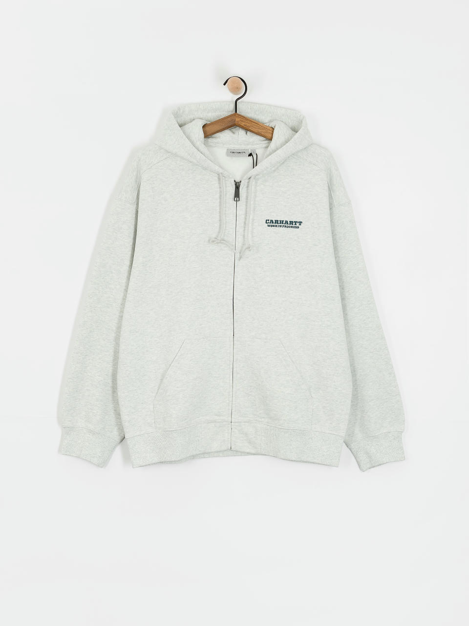 Bluza z kapturem Carhartt WIP Runaway ZHD (ash heather/malachite)